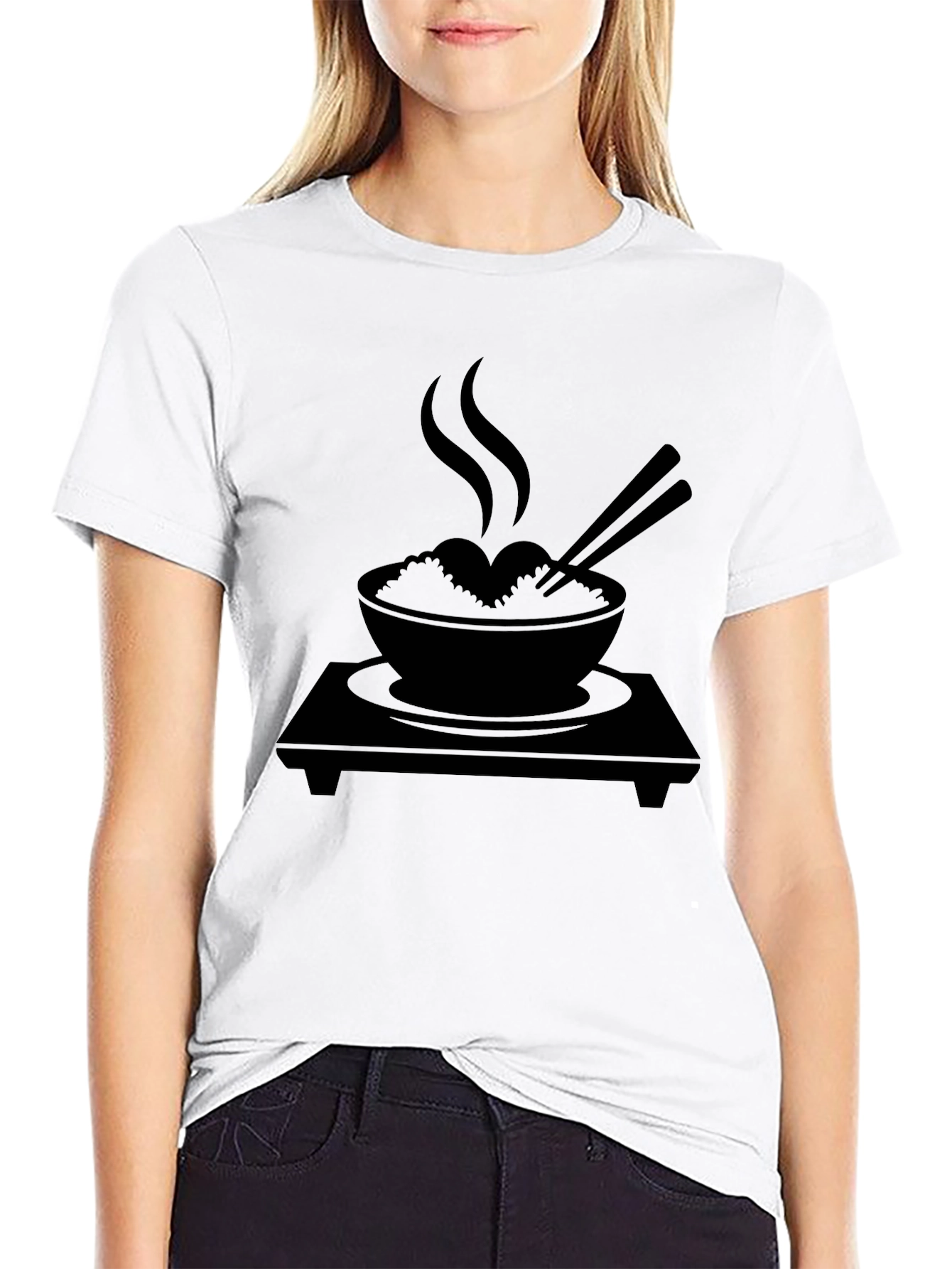 Rice Bowl Graphic Tee - Stylish Comfort