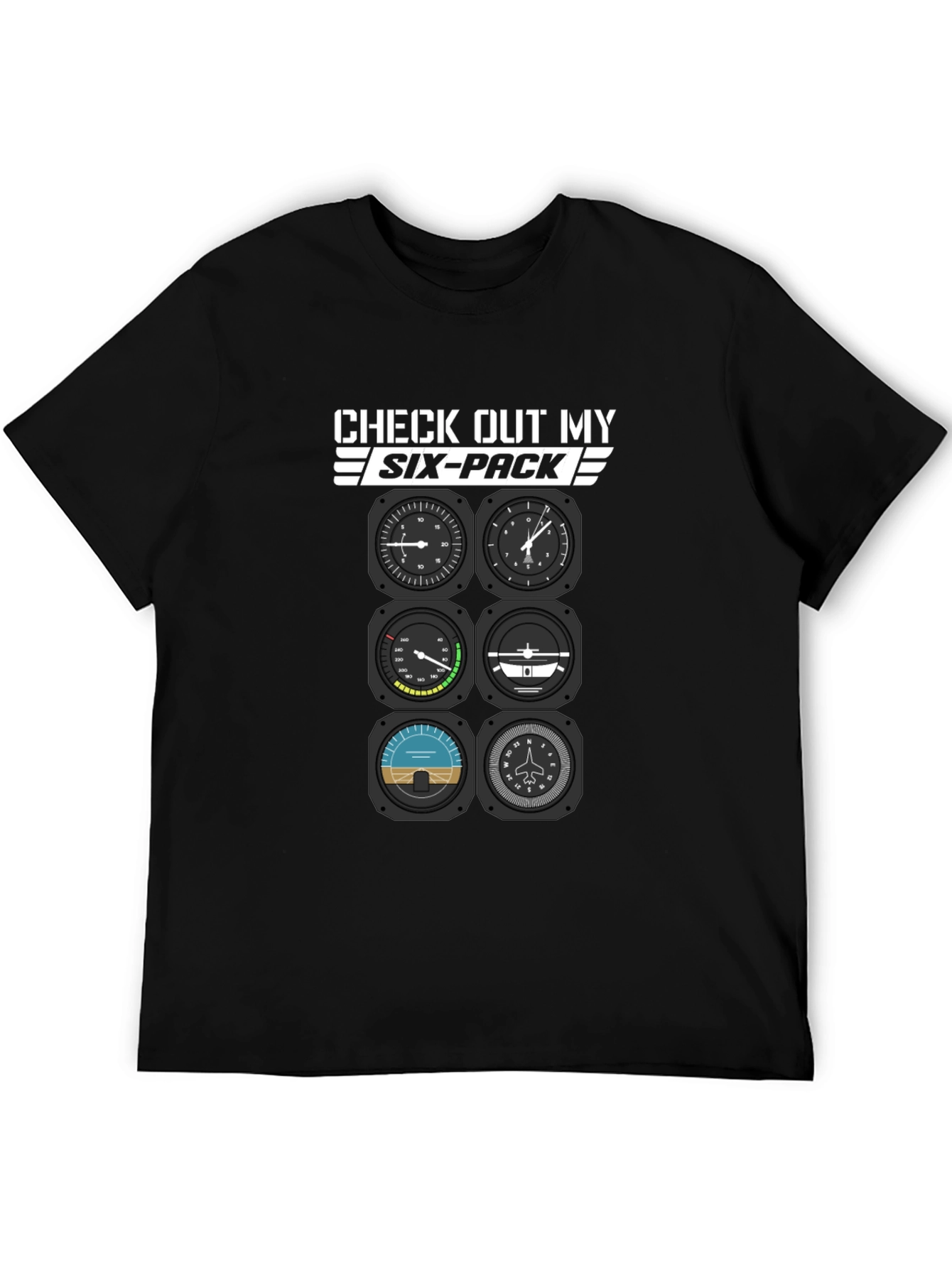 Pilot Six-Pack T-Shirt - Aviation Humor