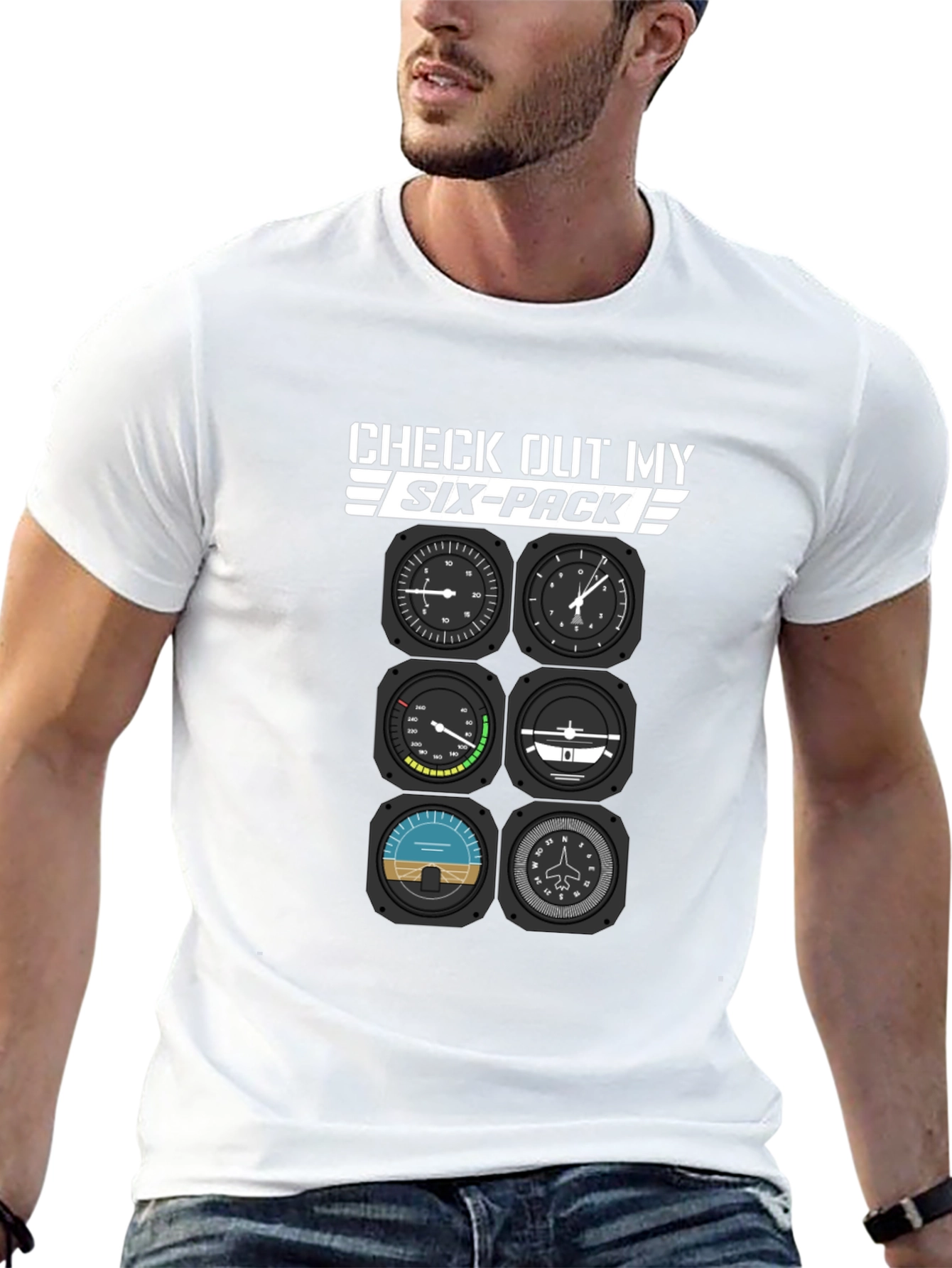 Pilot Six-Pack T-Shirt - Aviation Humor