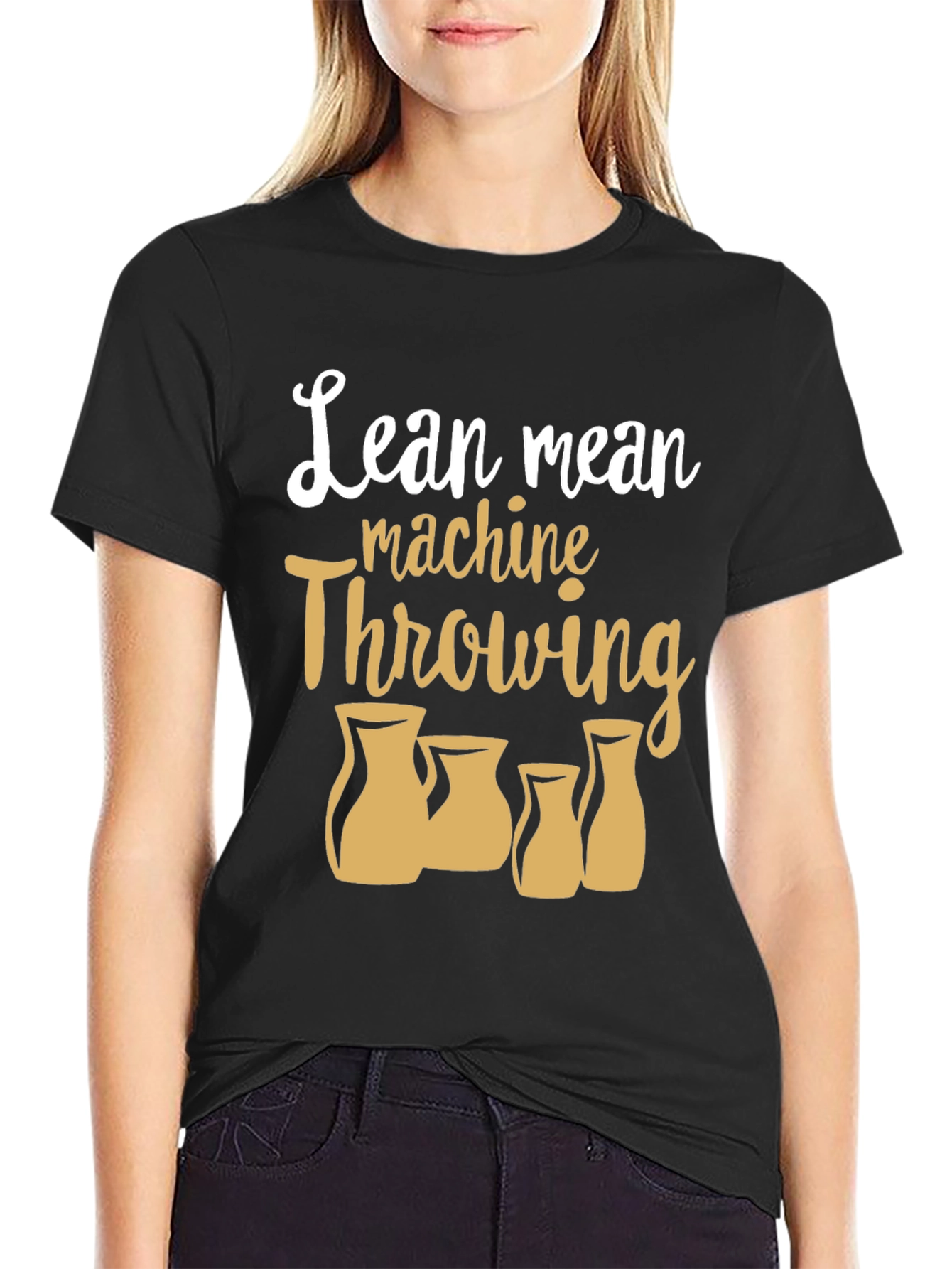 Lean Mean Machine Throwing Pottery T-Shirt