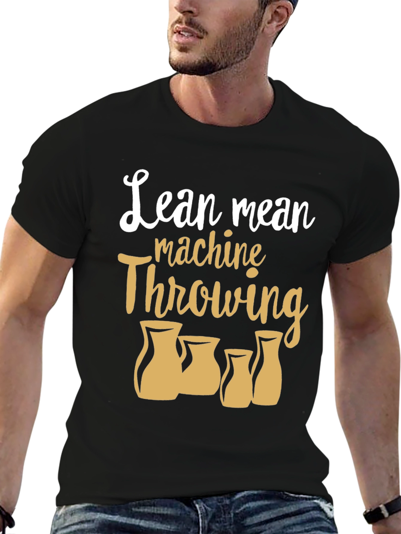 Lean Mean Machine Throwing Pottery T-Shirt