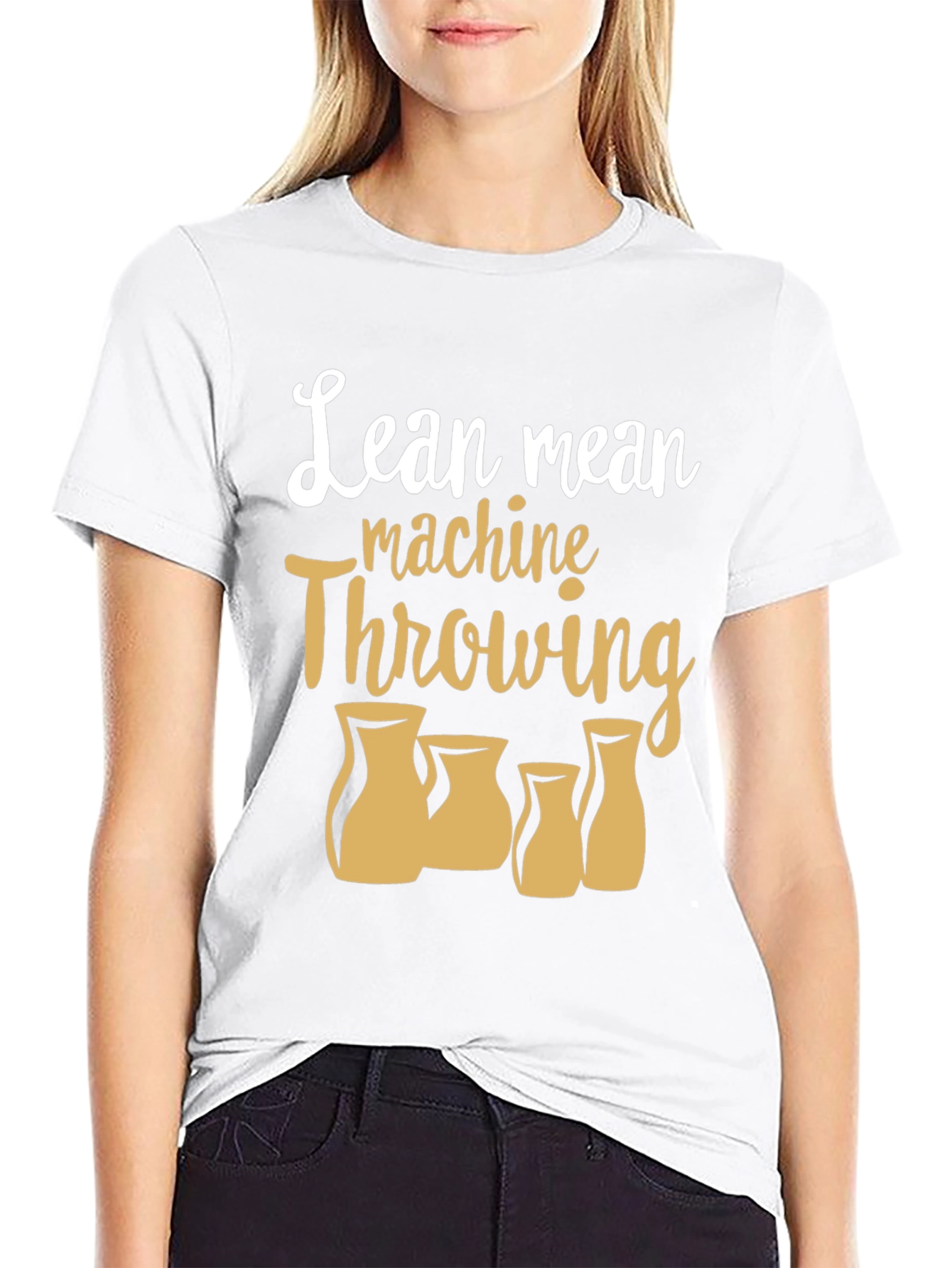 Lean Mean Machine Throwing Pottery T-Shirt