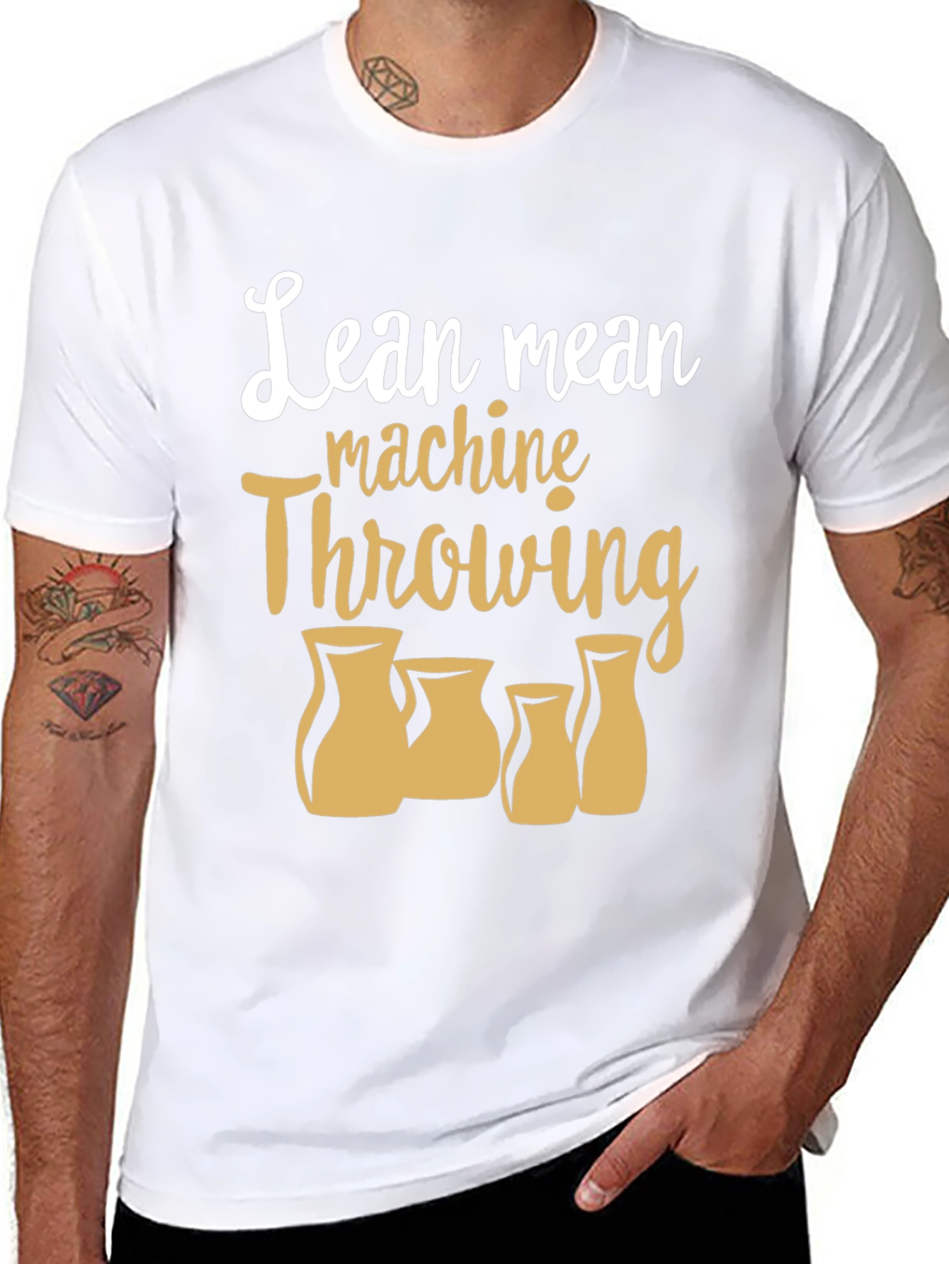 Lean Mean Machine Throwing Pottery T-Shirt
