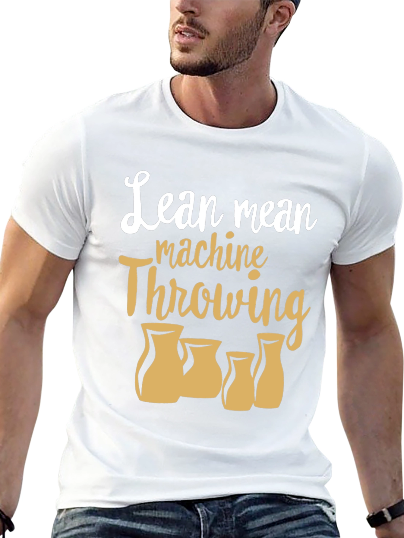 Lean Mean Machine Throwing Pottery T-Shirt