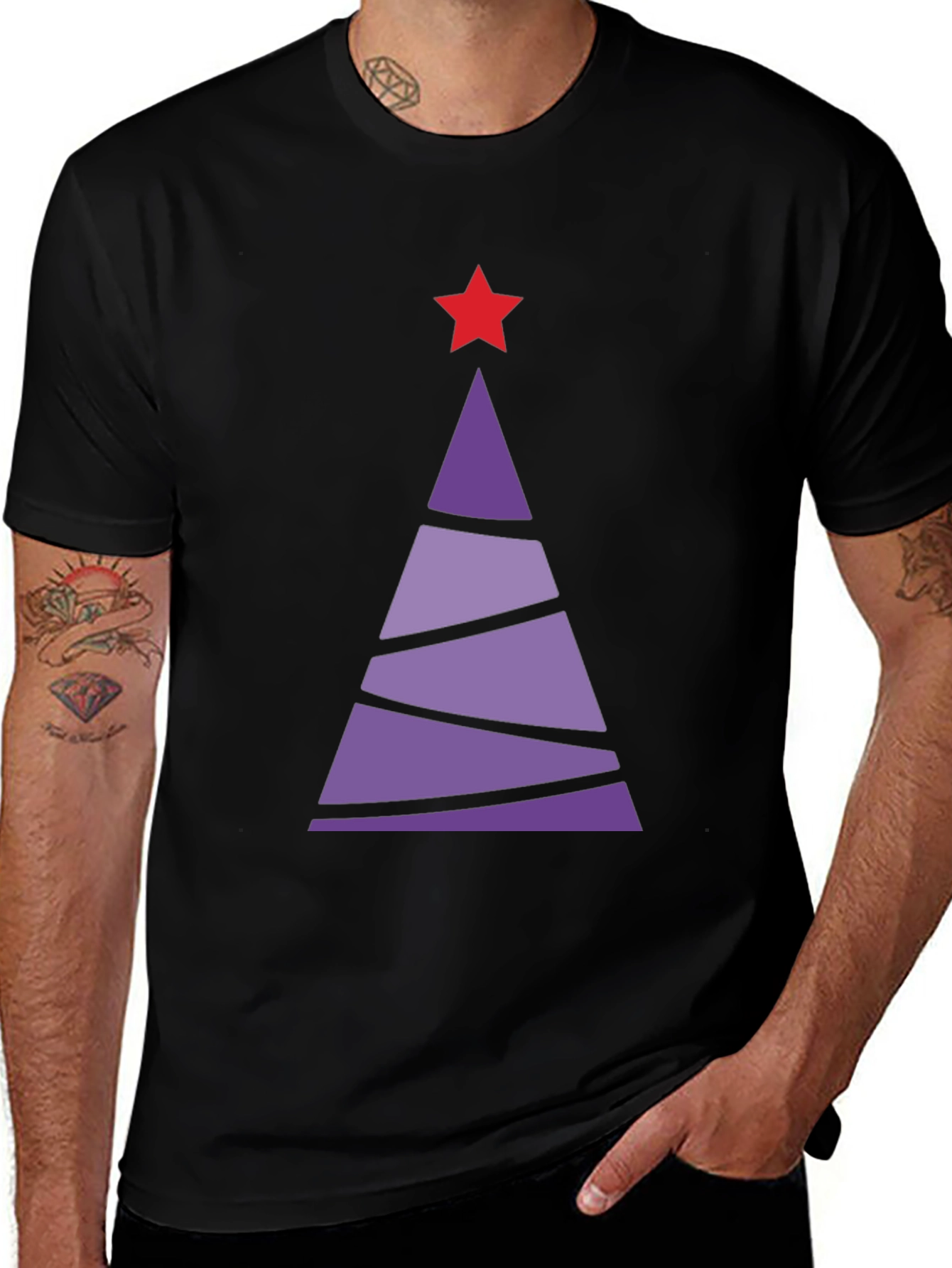 Festive Holiday Tree Graphic Tee