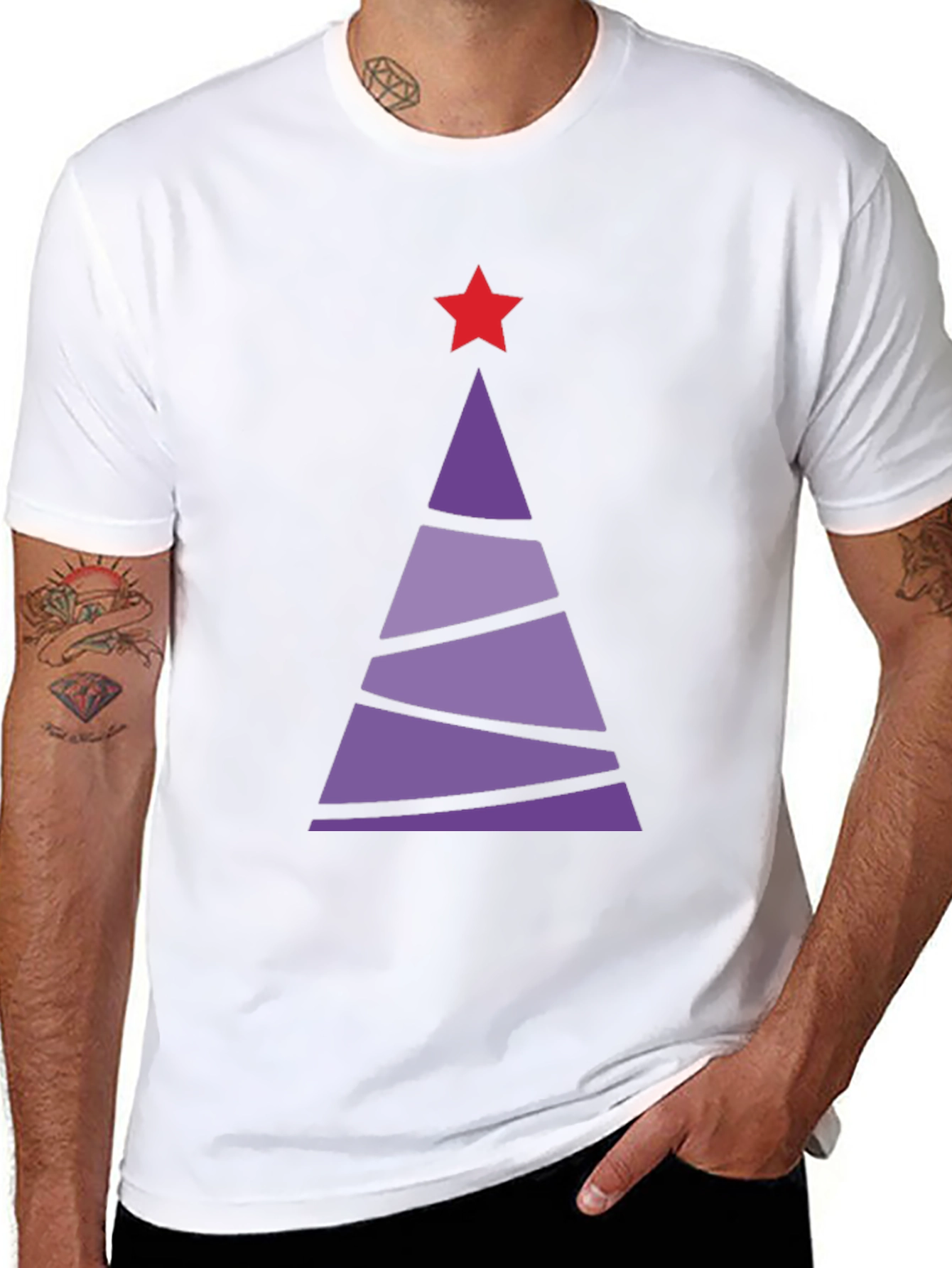 Festive Holiday Tree Graphic Tee