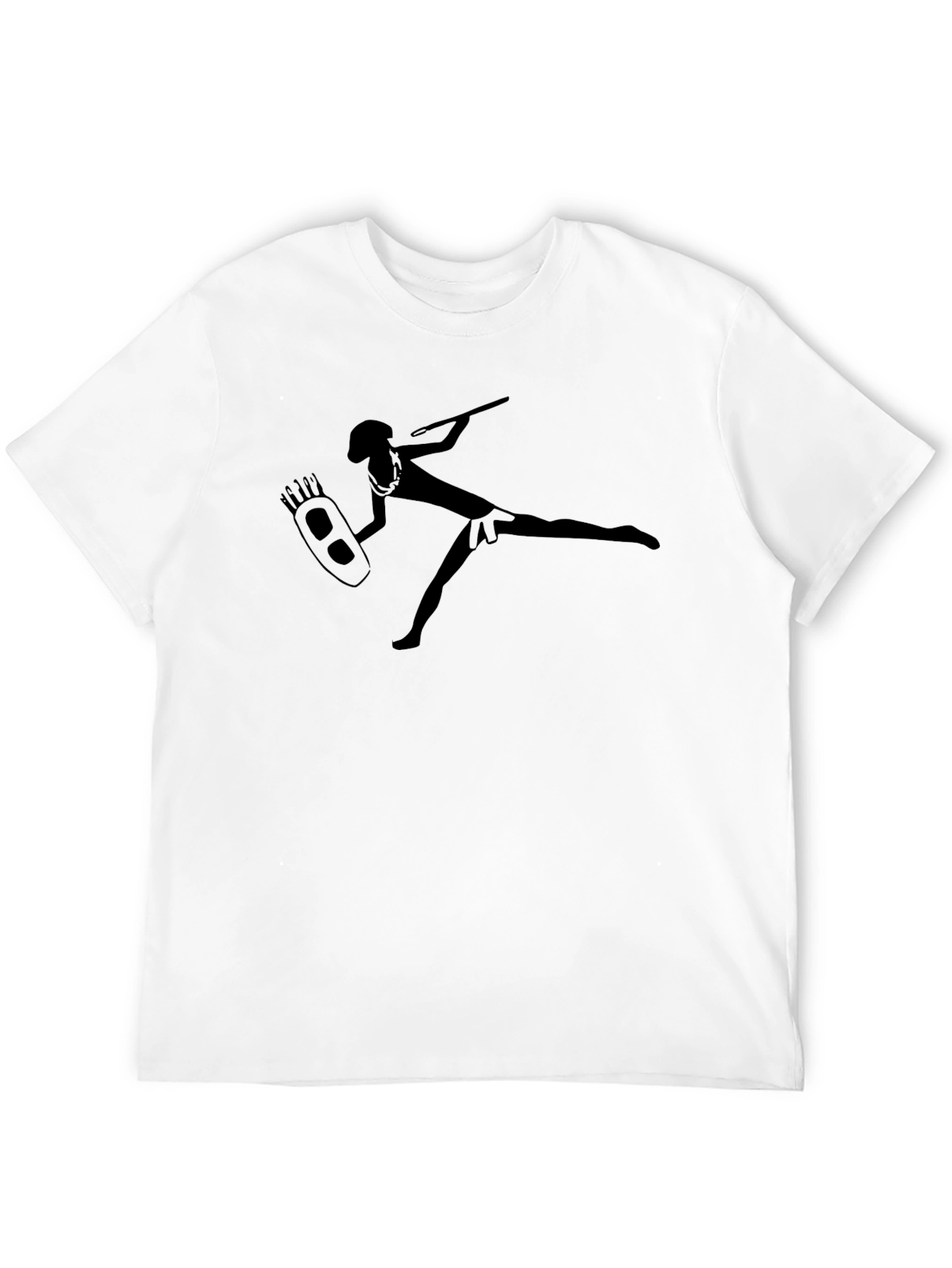 Tribal Warrior Graphic Black T-Shirt