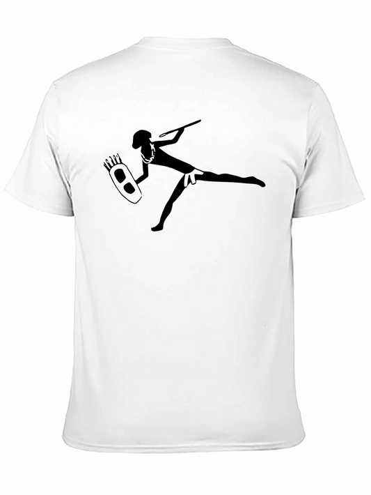 Tribal Warrior Graphic Black T-Shirt