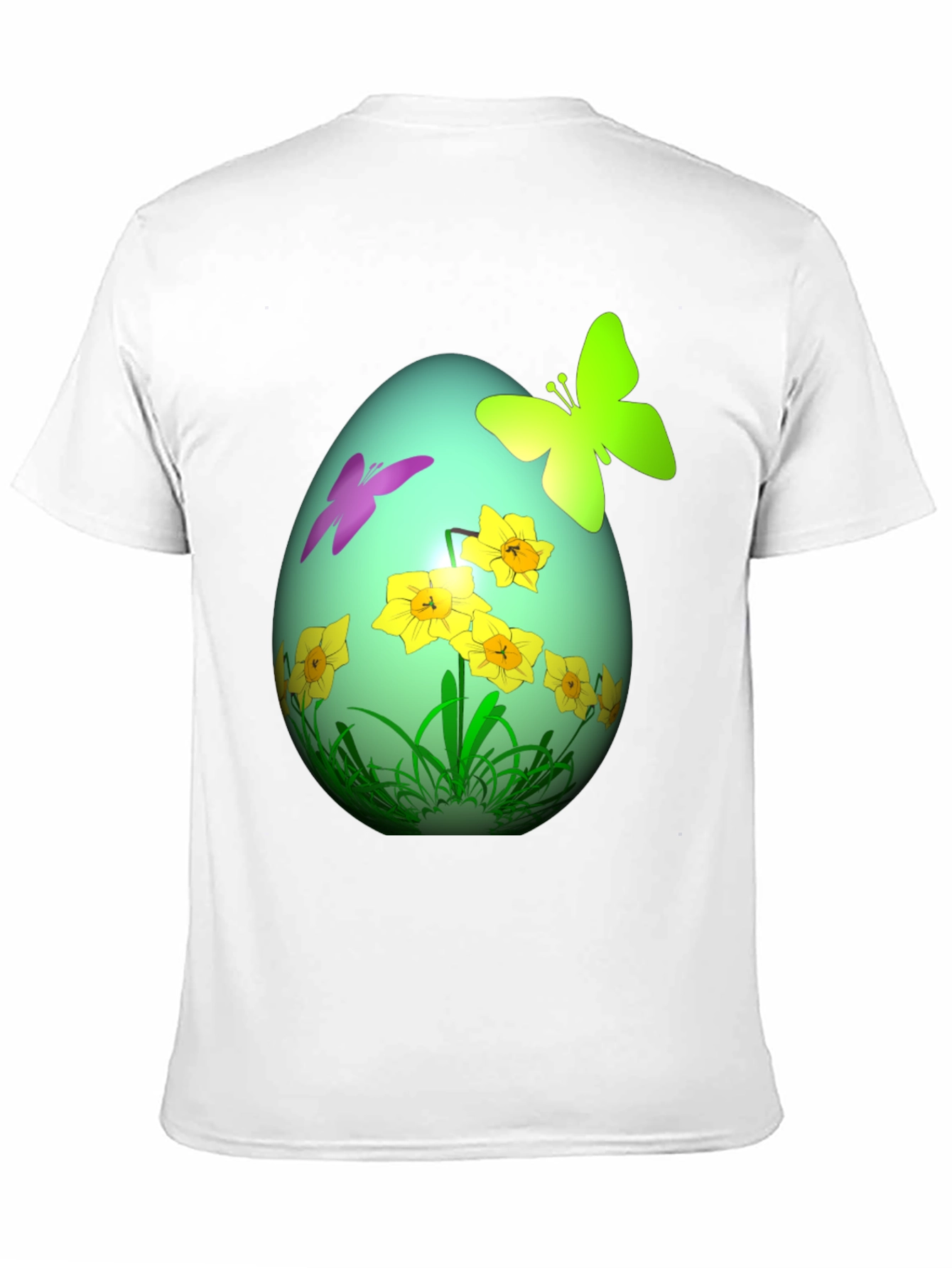 Easter Egg Butterfly Daffodil Graphic Tee