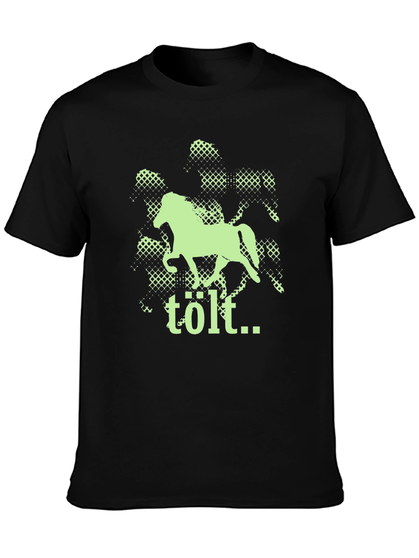 Tölt Icelandic Horse Graphic Tee - Black