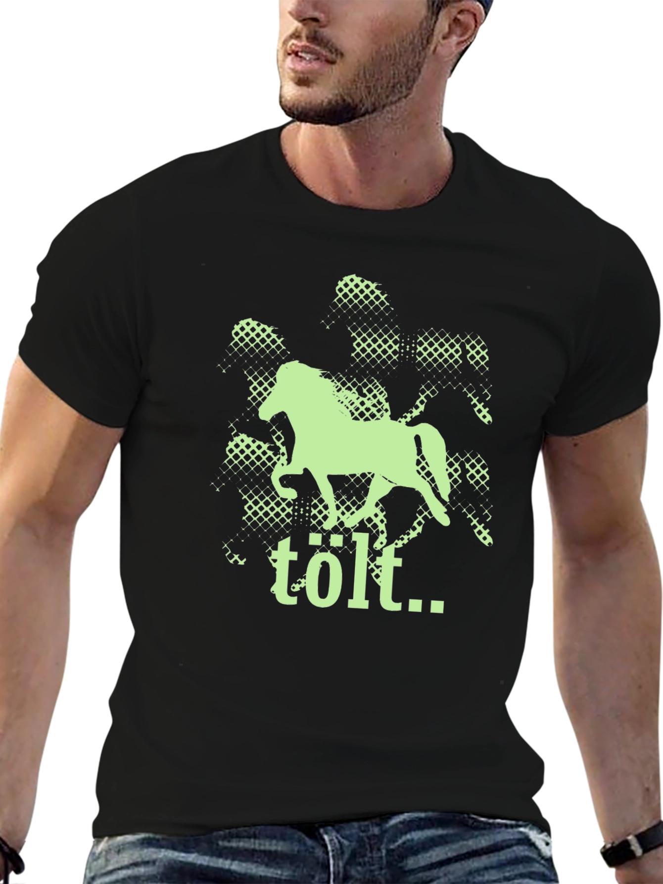 Tölt Icelandic Horse Graphic Tee - Black