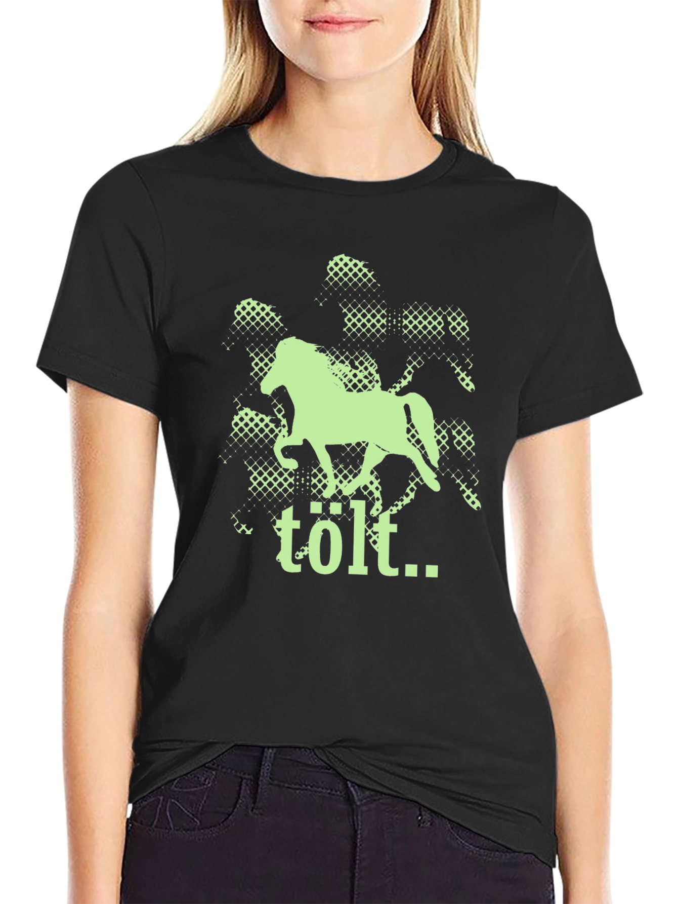 Tölt Icelandic Horse Graphic Tee - Black