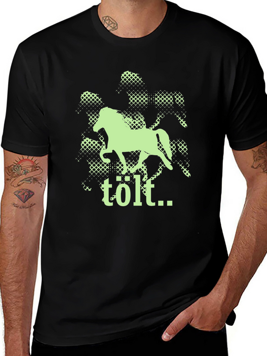 Tölt Icelandic Horse Graphic Tee - Black