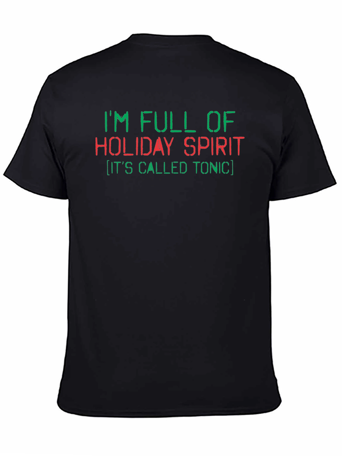Holiday Spirit Tonic Funny Graphic Tee
