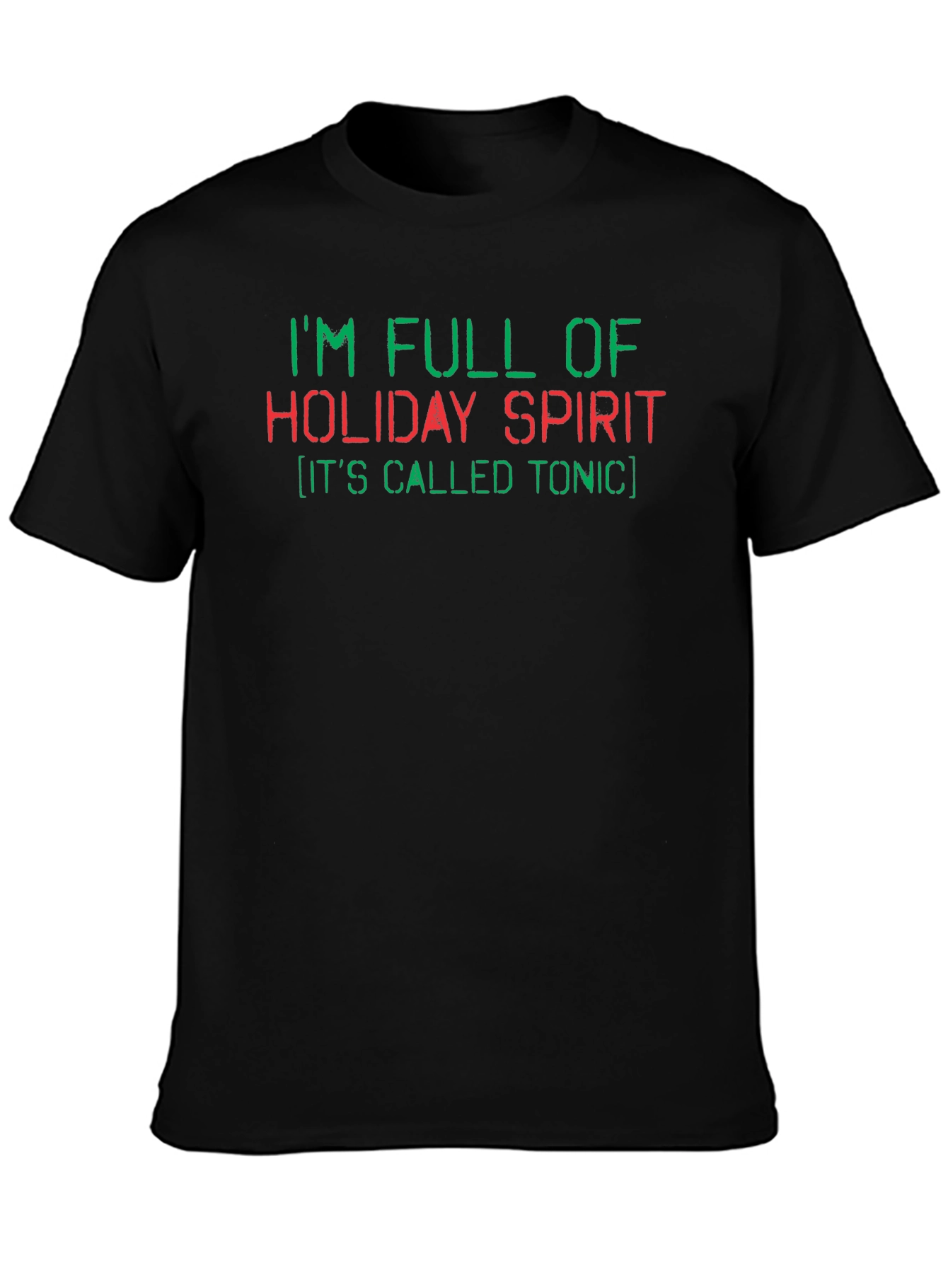 Holiday Spirit Tonic Funny Graphic Tee