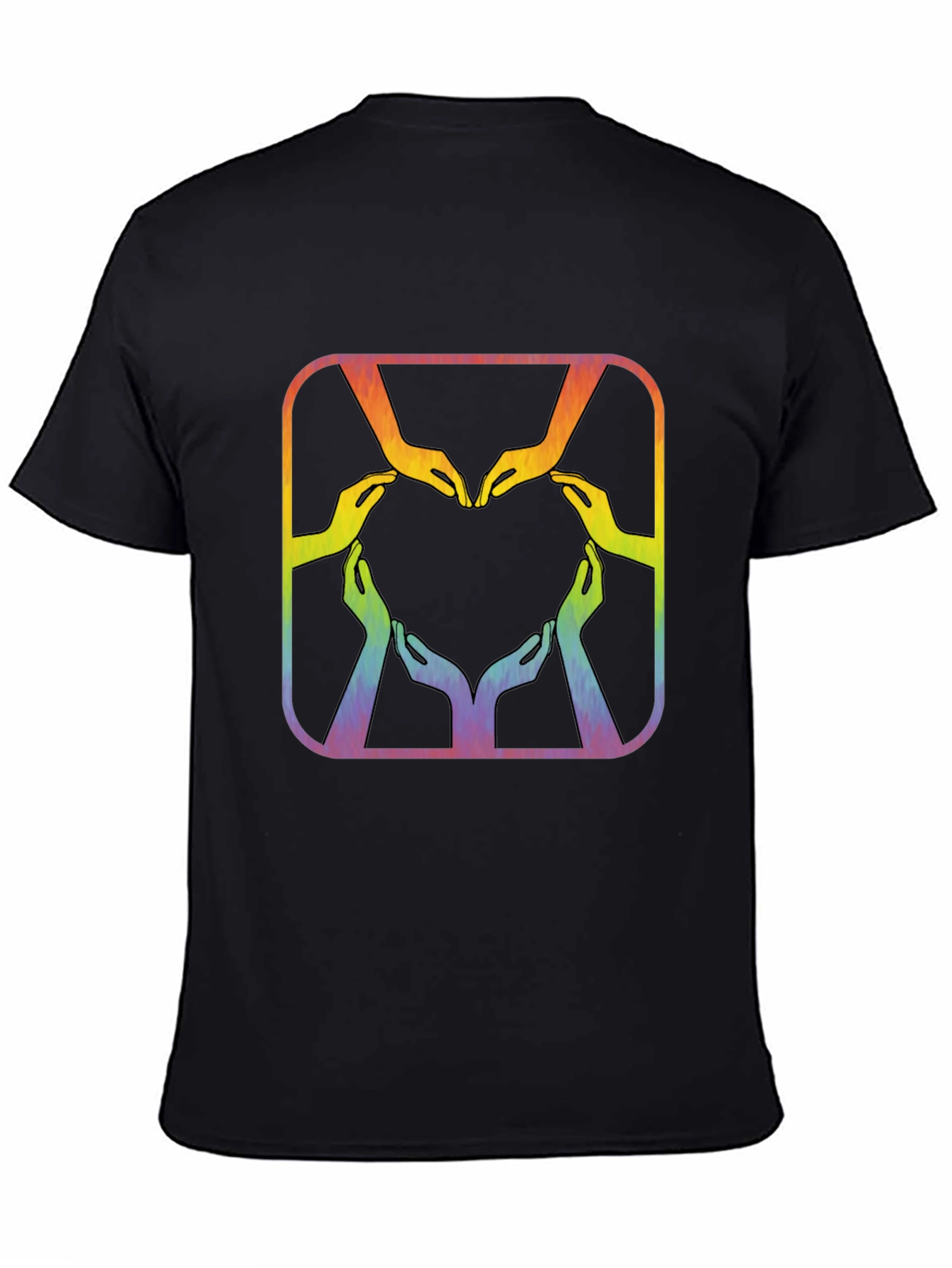 Rainbow Hands Heart Graphic Tee