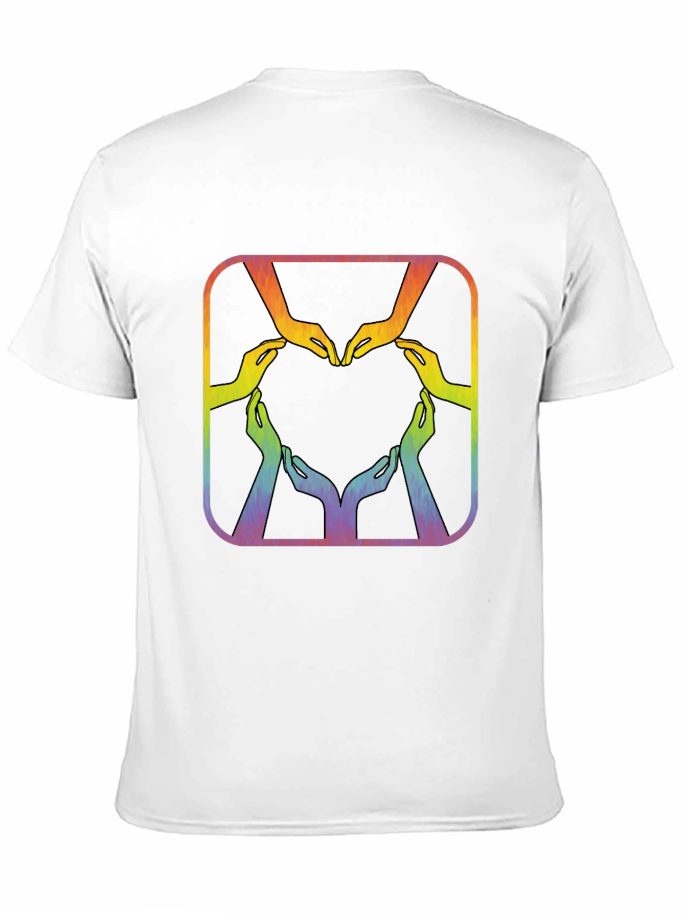 Rainbow Hands Heart Graphic Tee