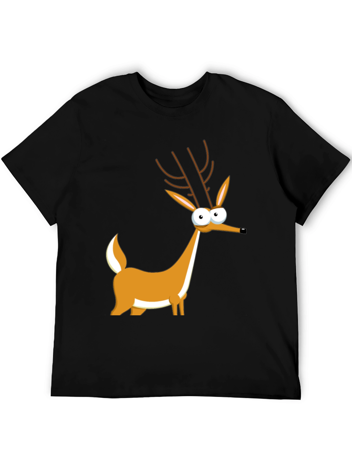 Cartoon Deer Graphic Tee - Unique Style