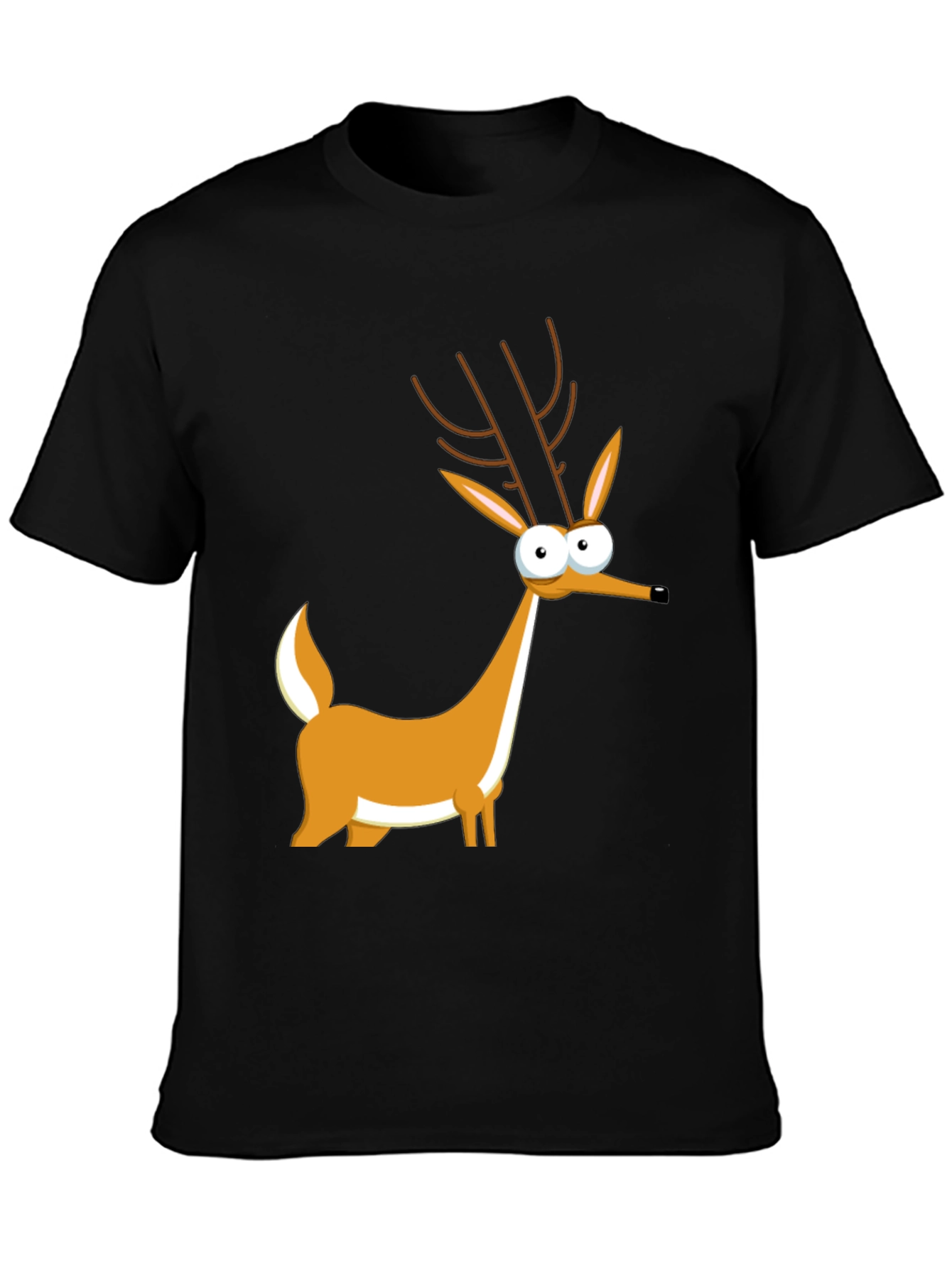Cartoon Deer Graphic Tee - Unique Style