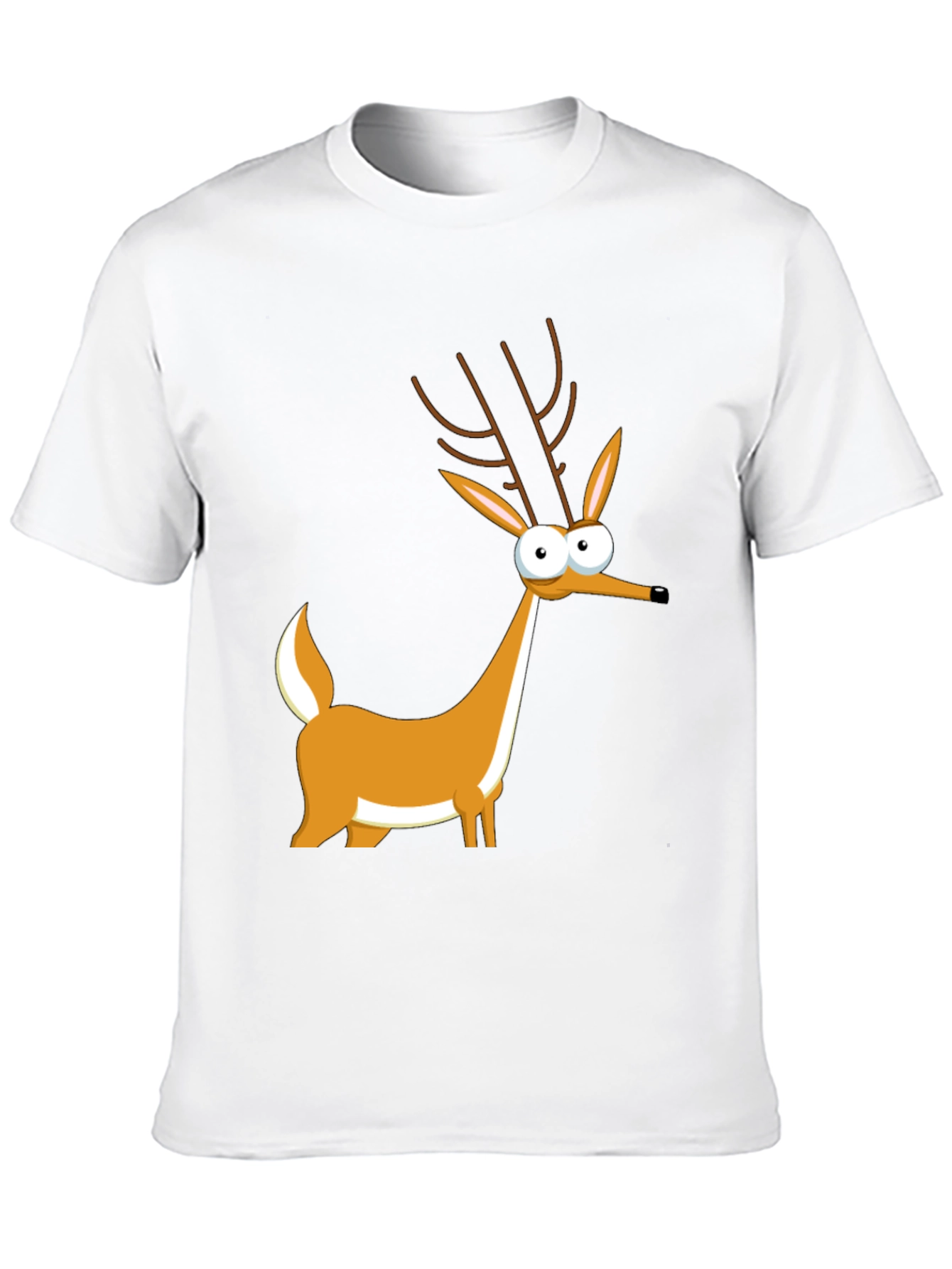 Cartoon Deer Graphic Tee - Unique Style