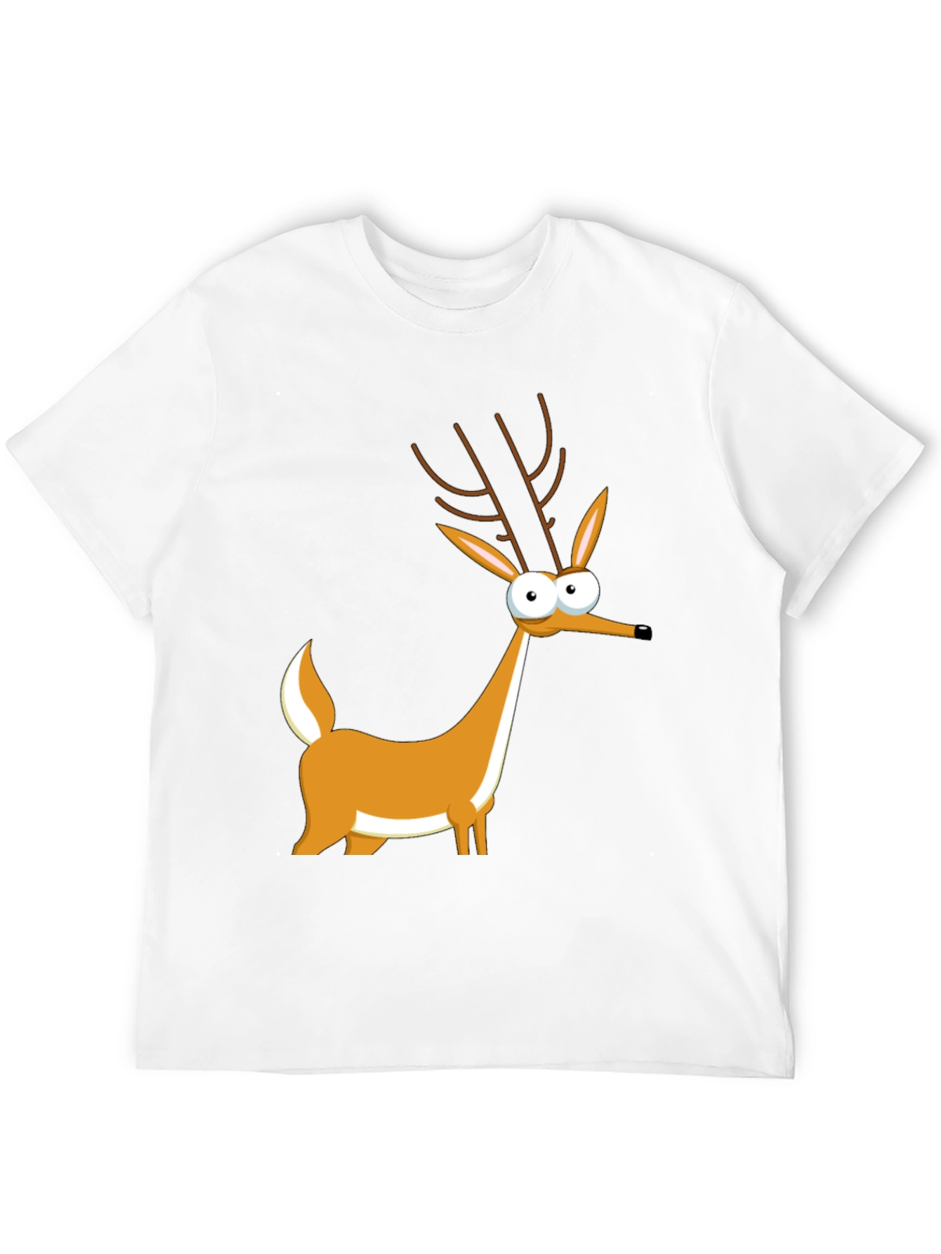Cartoon Deer Graphic Tee - Unique Style