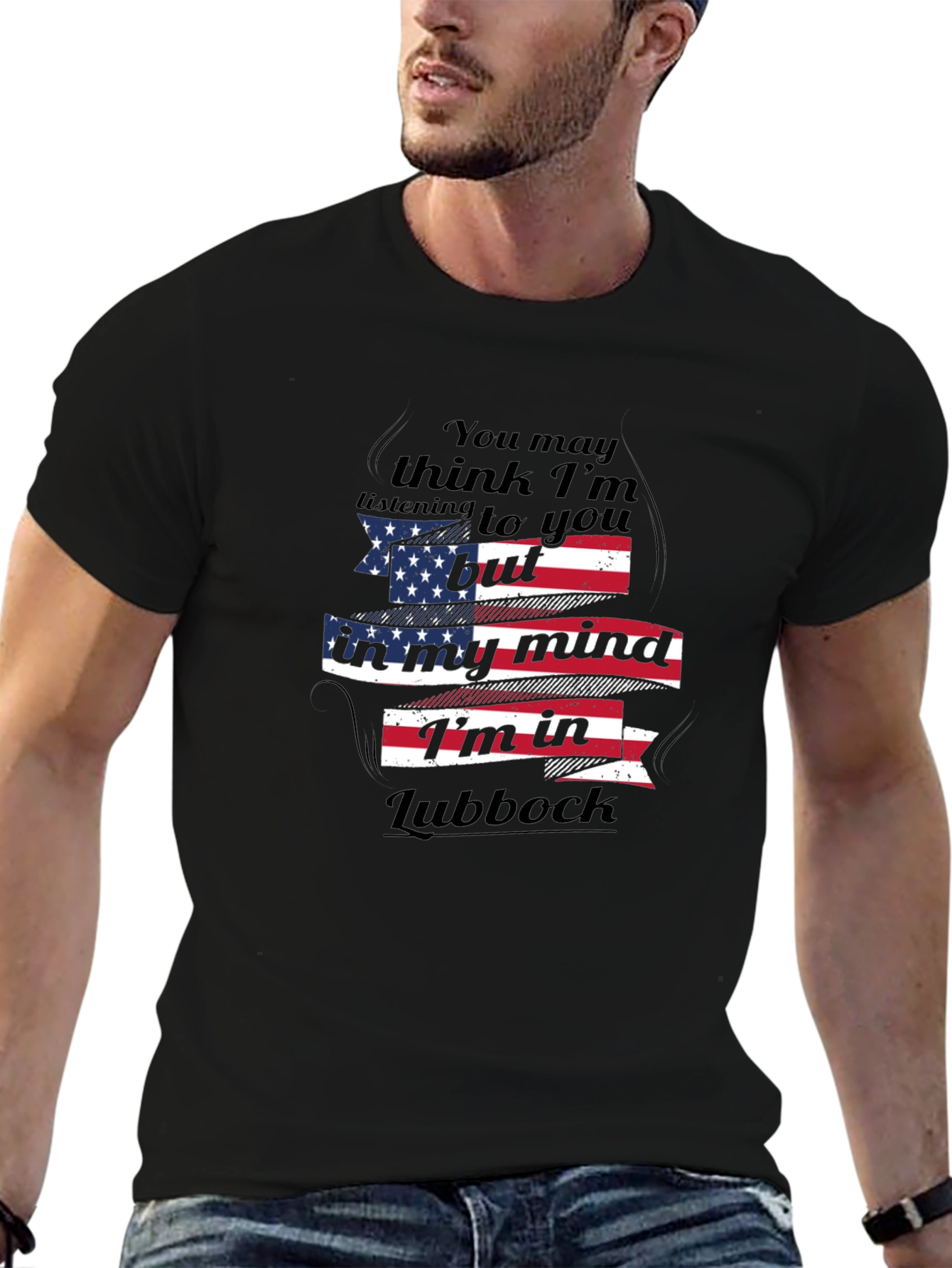 Lubbock Mind T-Shirt - Patriotic Design