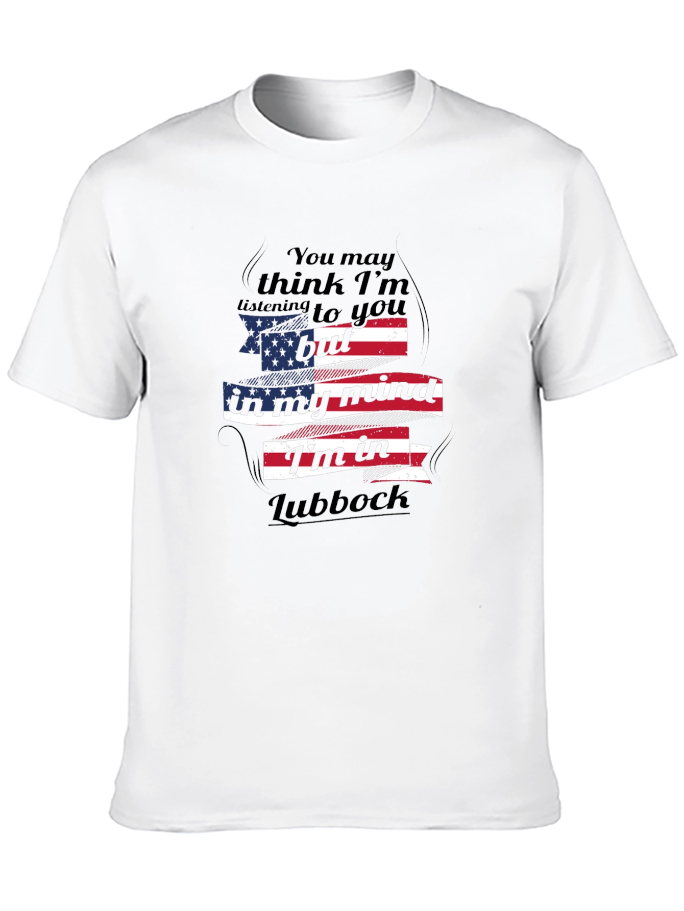 Lubbock Mind T-Shirt - Patriotic Design