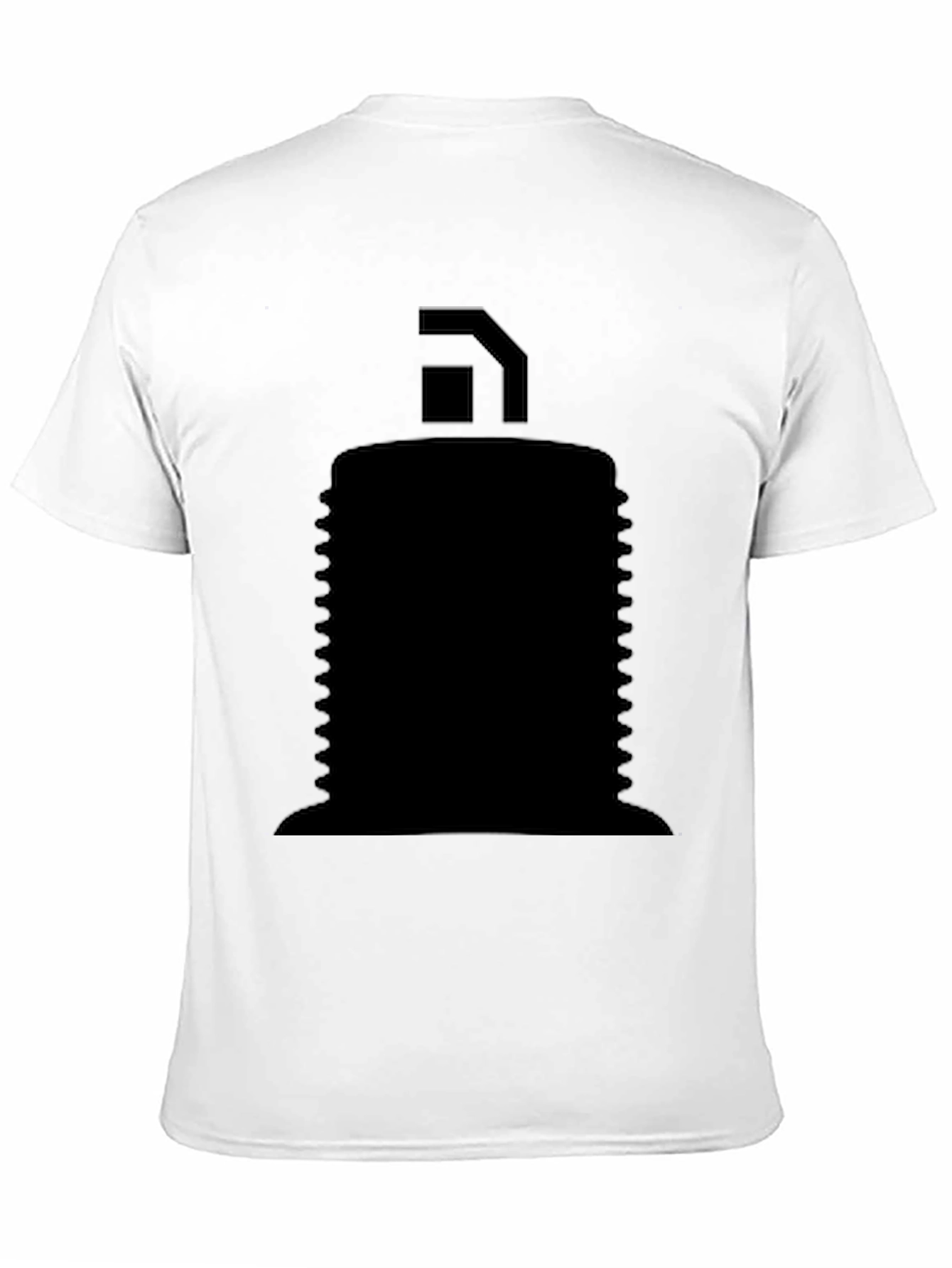 Mens Black Graphic T-Shirt - Abstract Design