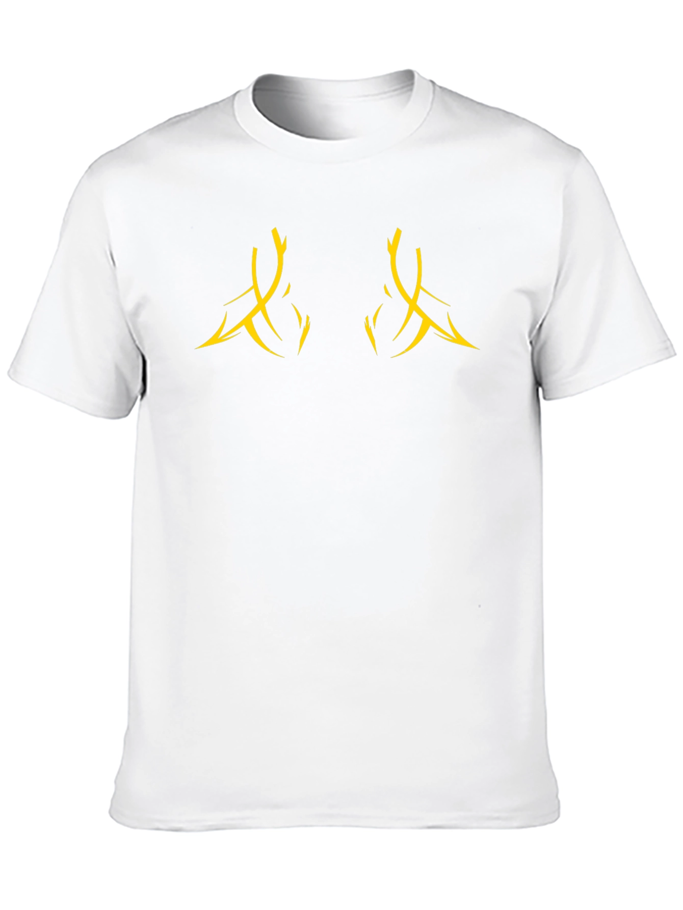 Black Graphic Tee with Abstract Design