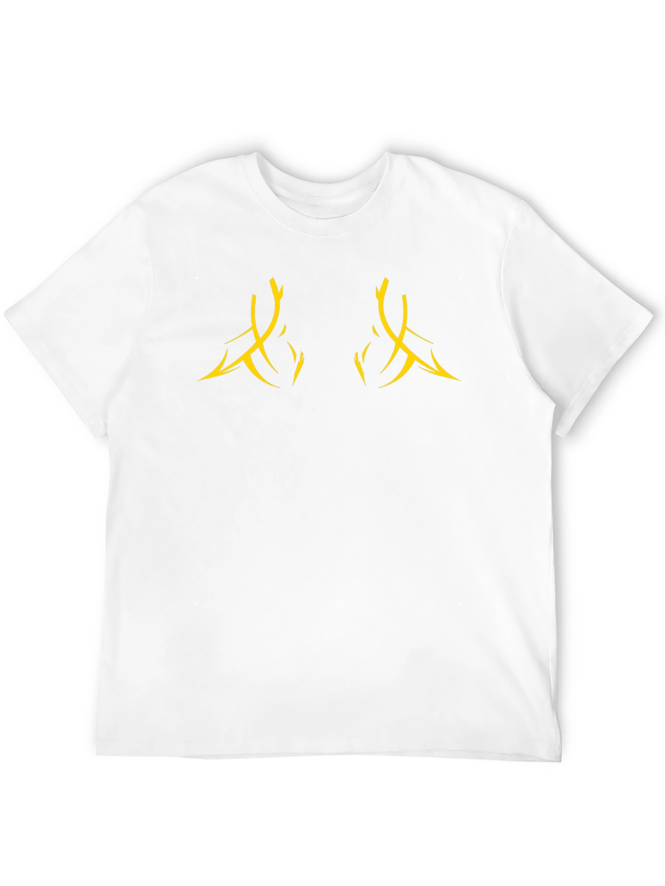 Black Graphic Tee with Abstract Design