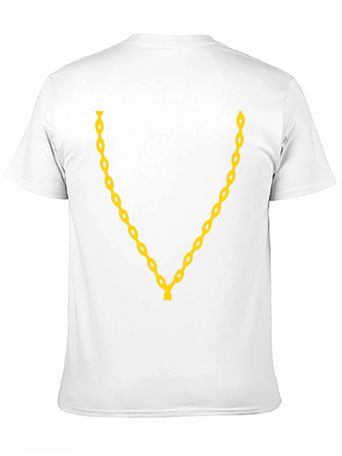 Gold Chain Graphic Black T-Shirt