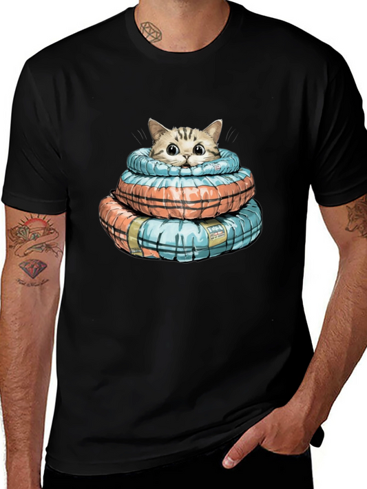 Cat in Life Preserver T-Shirt