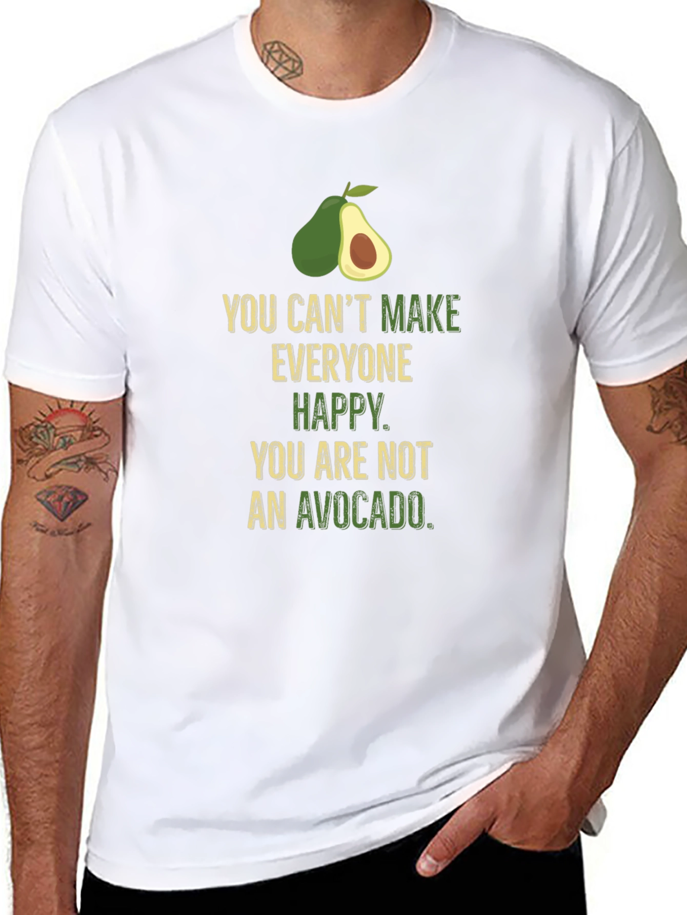 Avocado Humor T-Shirt - Cant Make Everyone Happy