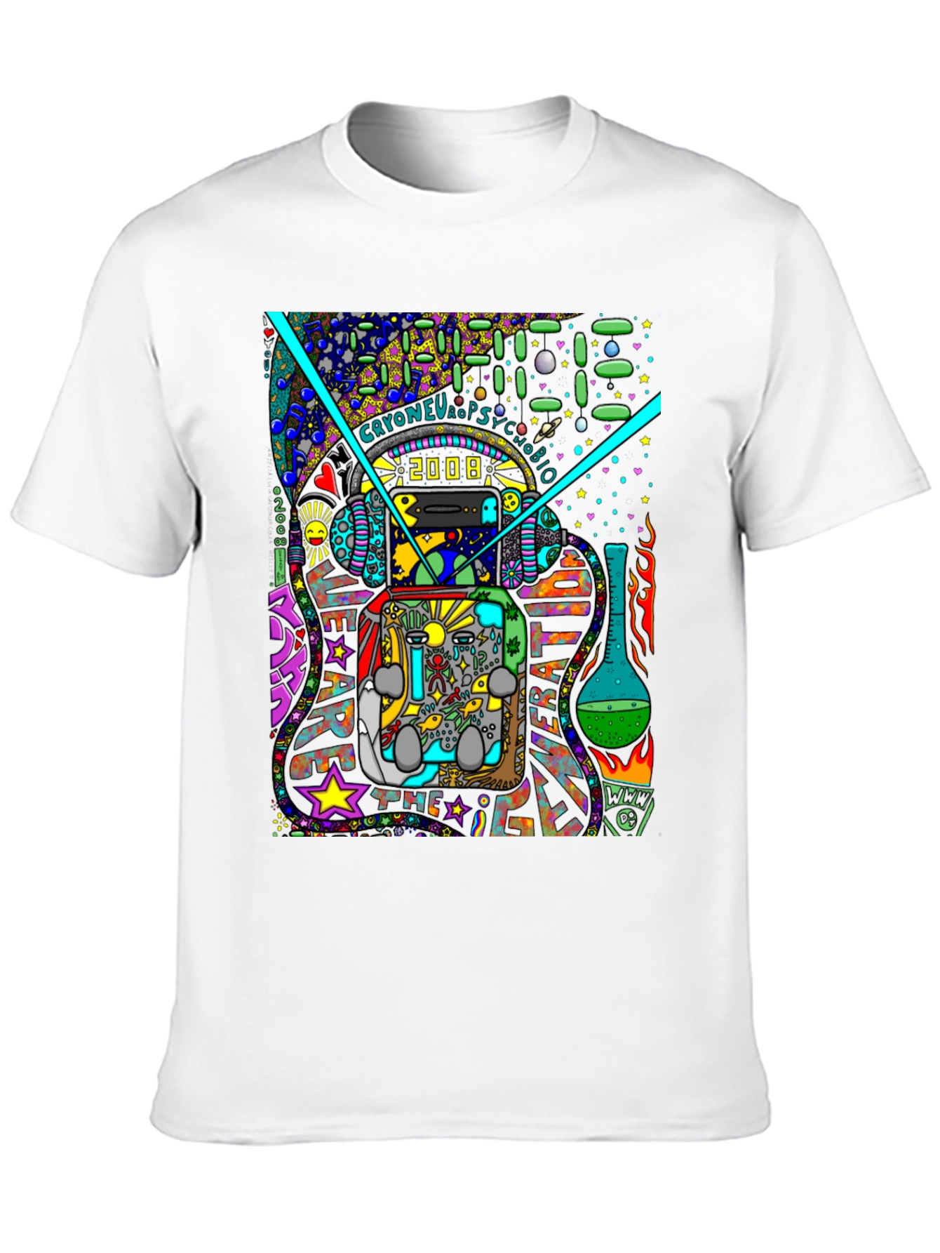 Unique Graphic T-Shirt - Psychedelic 2008 Design