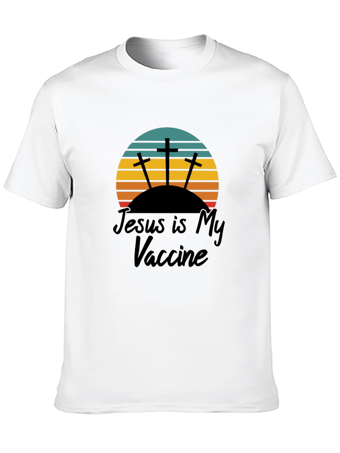 Jesus Is My Vaccine T-Shirt Black Christian Tee