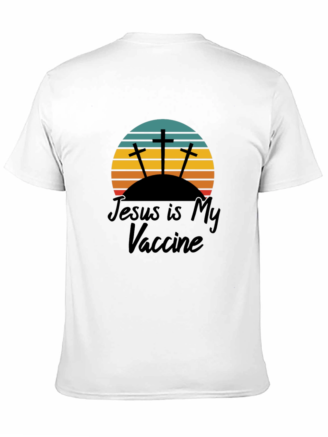 Jesus Is My Vaccine T-Shirt Black Christian Tee