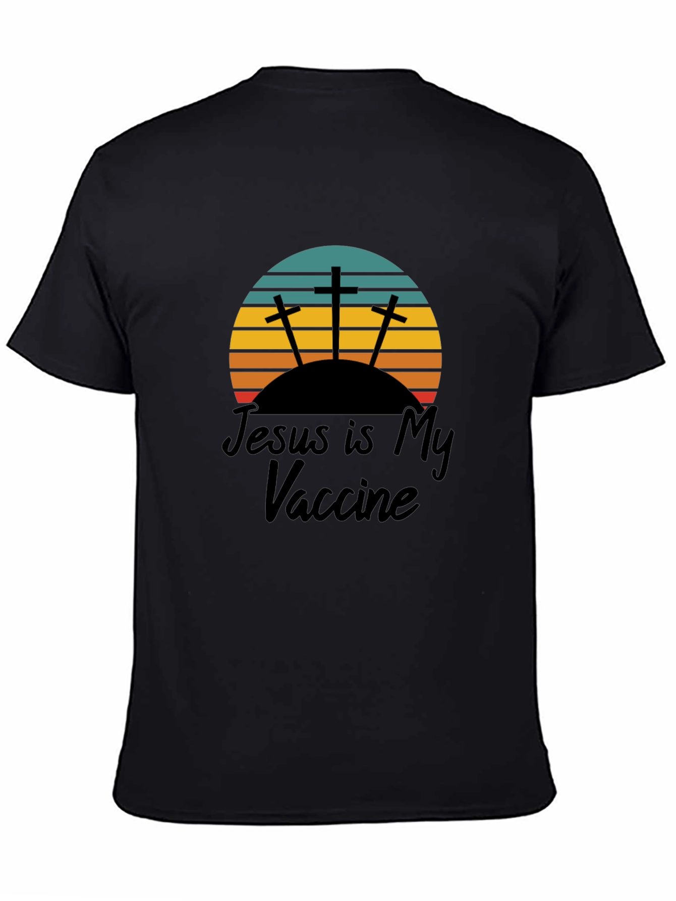 Jesus Is My Vaccine T-Shirt Black Christian Tee