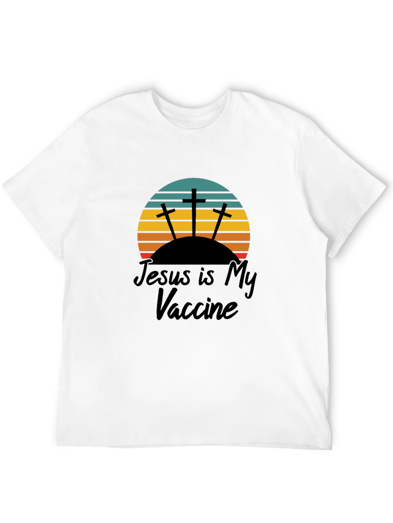 Jesus Is My Vaccine T-Shirt Black Christian Tee