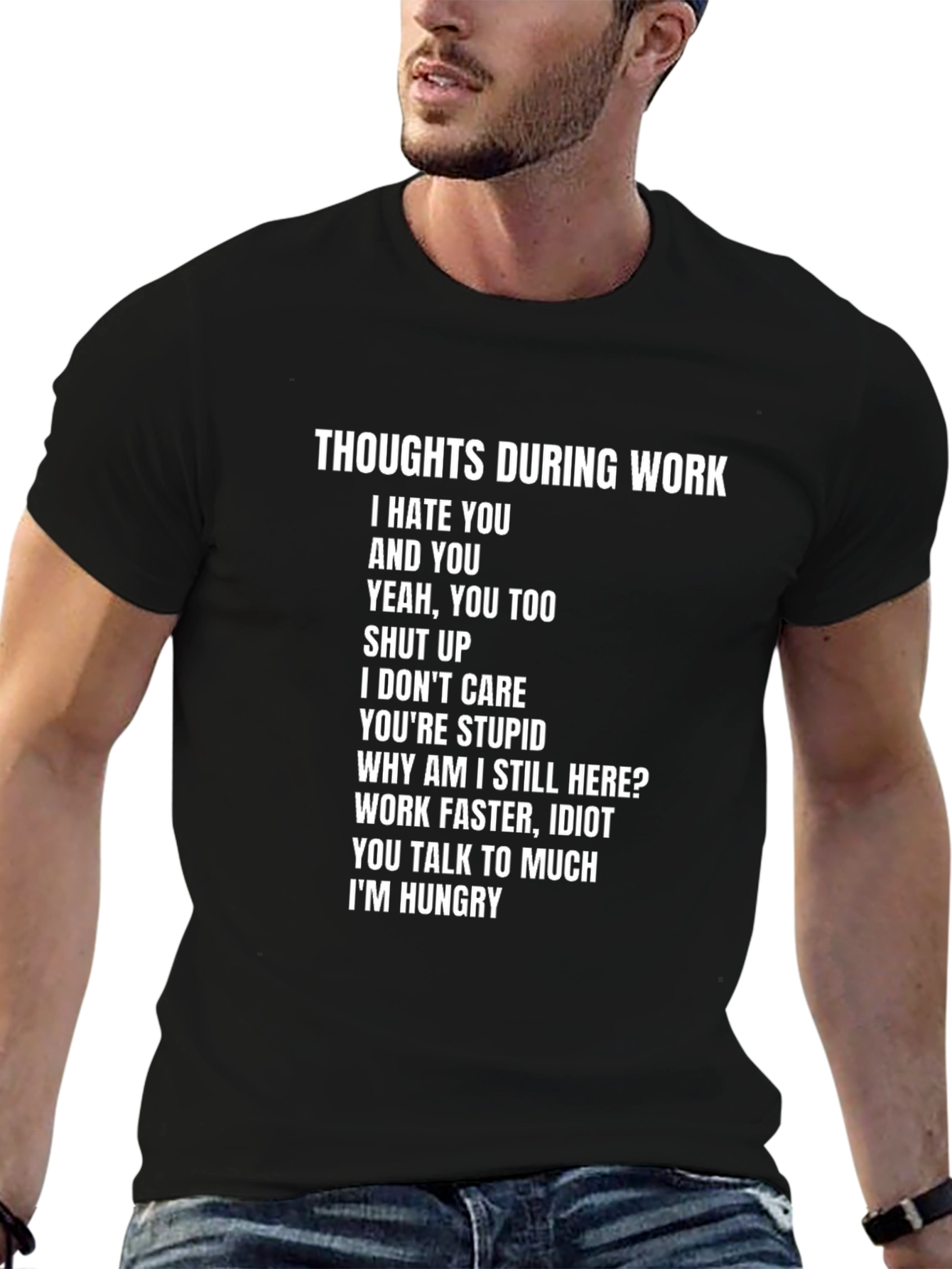 Thoughts During Work Graphic T-Shirt