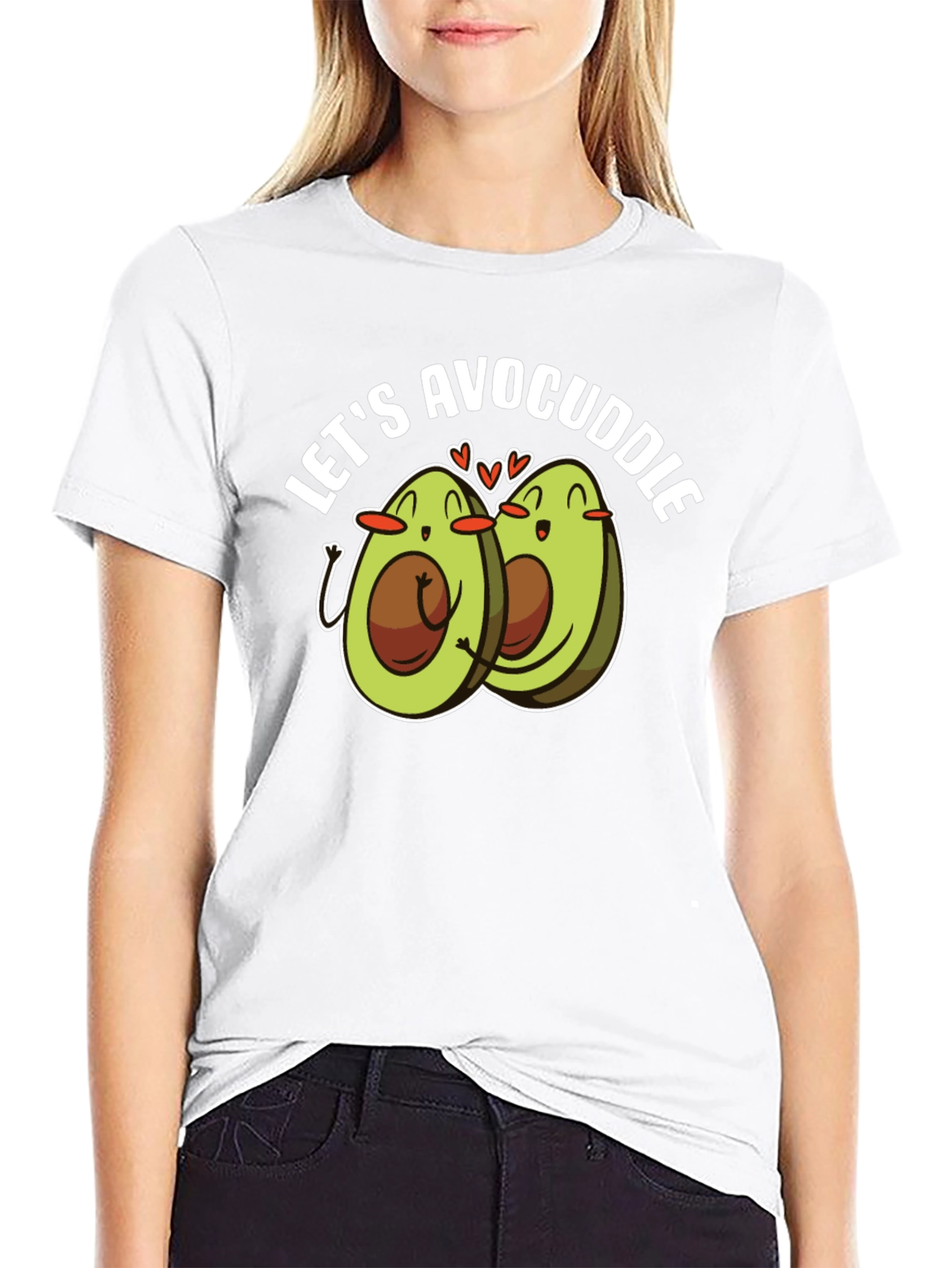 Avocado Cuddle T-Shirt - Cute Foodie Tee
