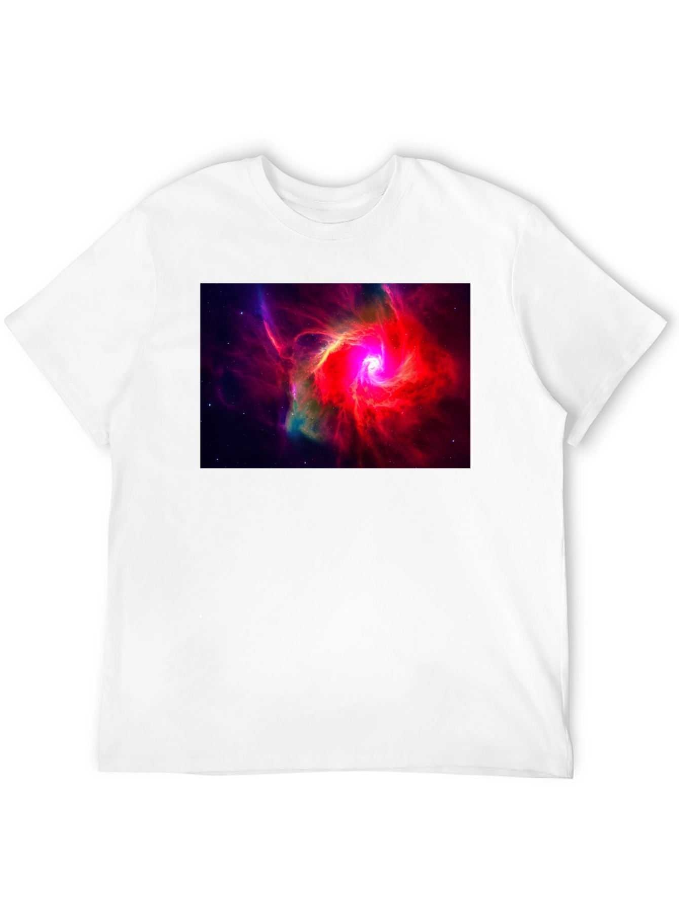 Nebula Graphic Black T-Shirt - Space Art Tee
