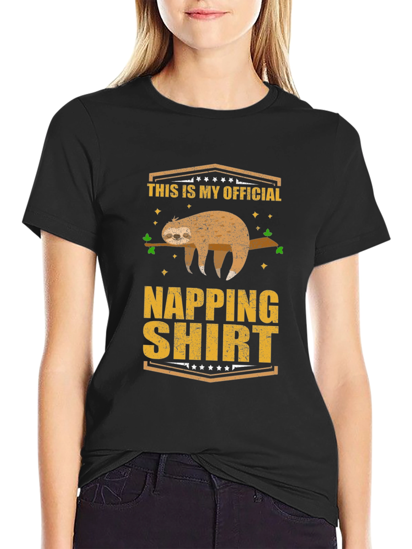 Official Napping Shirt Sloth Tee