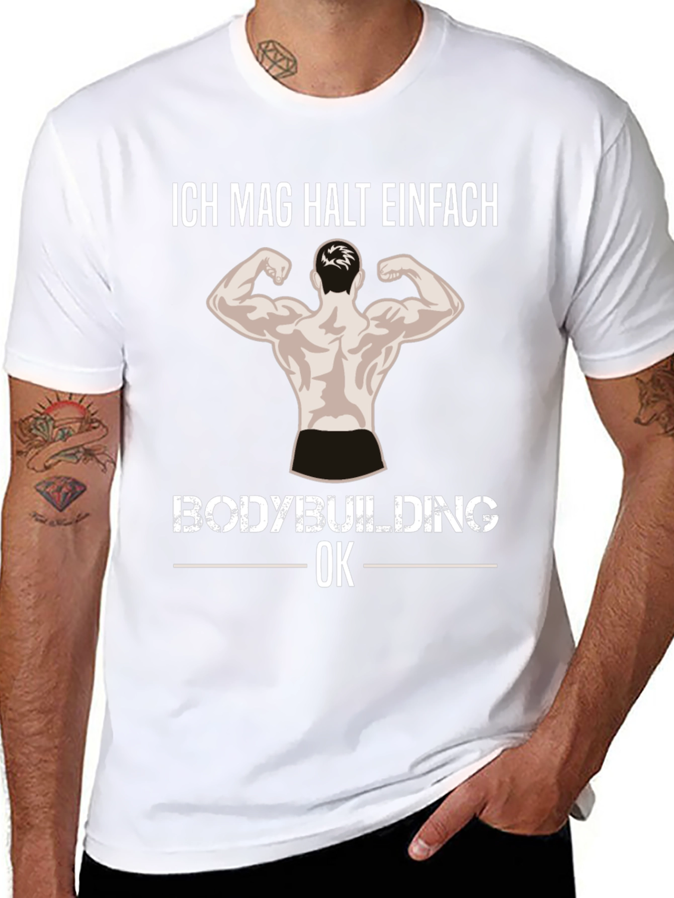 Bodybuilding Graphic Tee - Ich Mag Halt Einfach