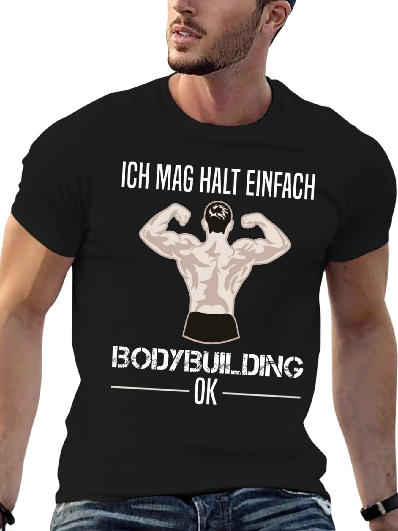 Bodybuilding Graphic Tee - Ich Mag Halt Einfach