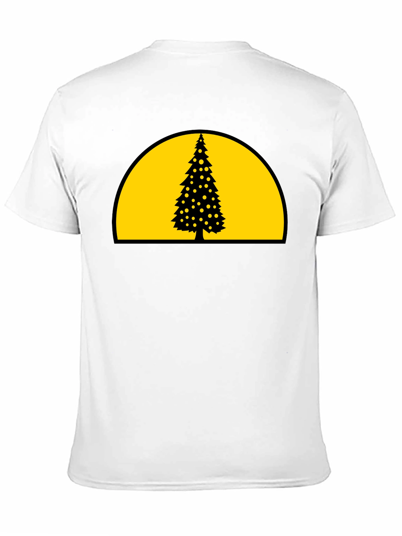 Christmas Tree Graphic T-Shirt - Black