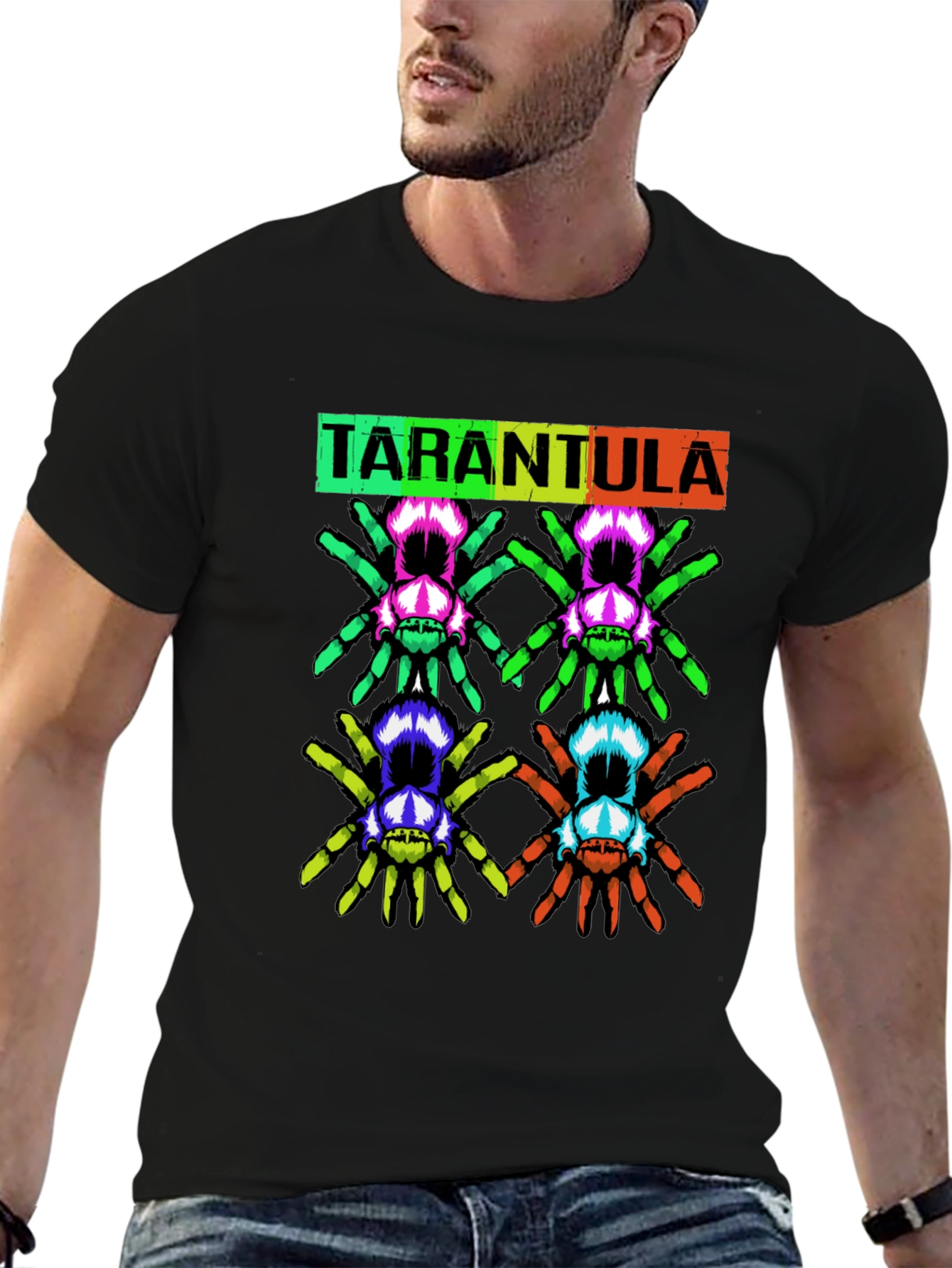 Tarantula Graphic Tee - Mens Black T-Shirt