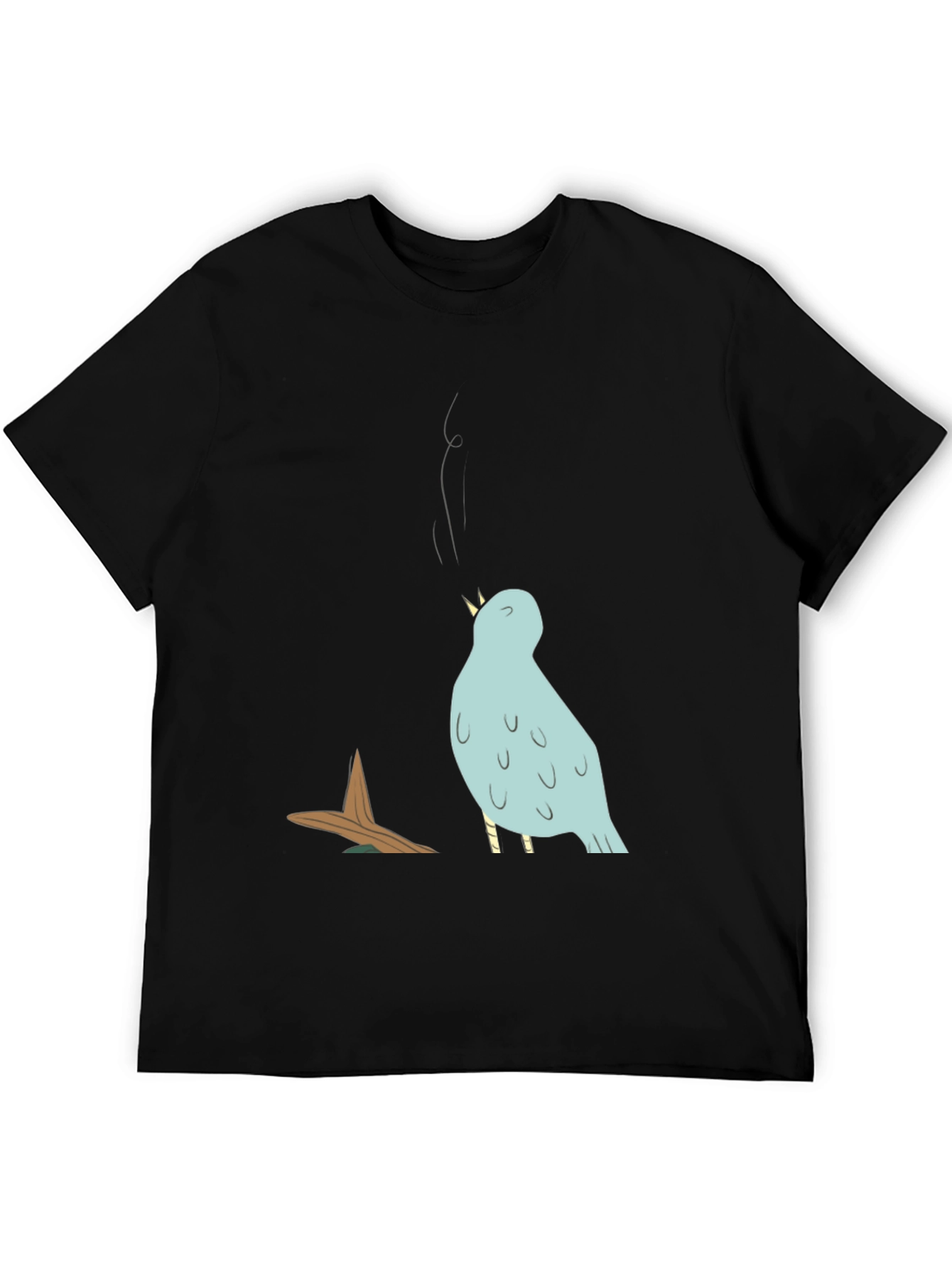 Bird Graphic T-Shirt - Casual Cotton Tee