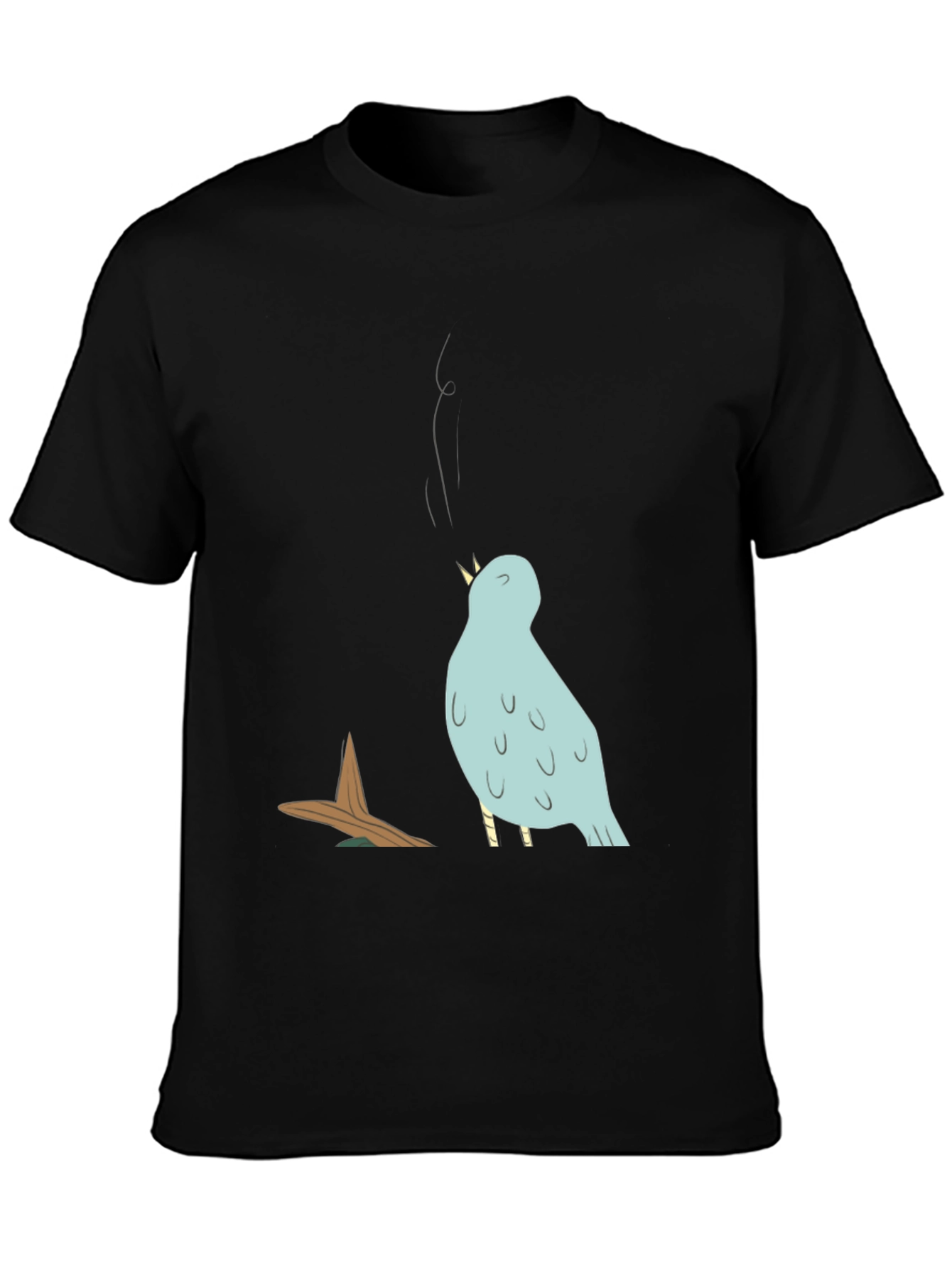 Bird Graphic T-Shirt - Casual Cotton Tee