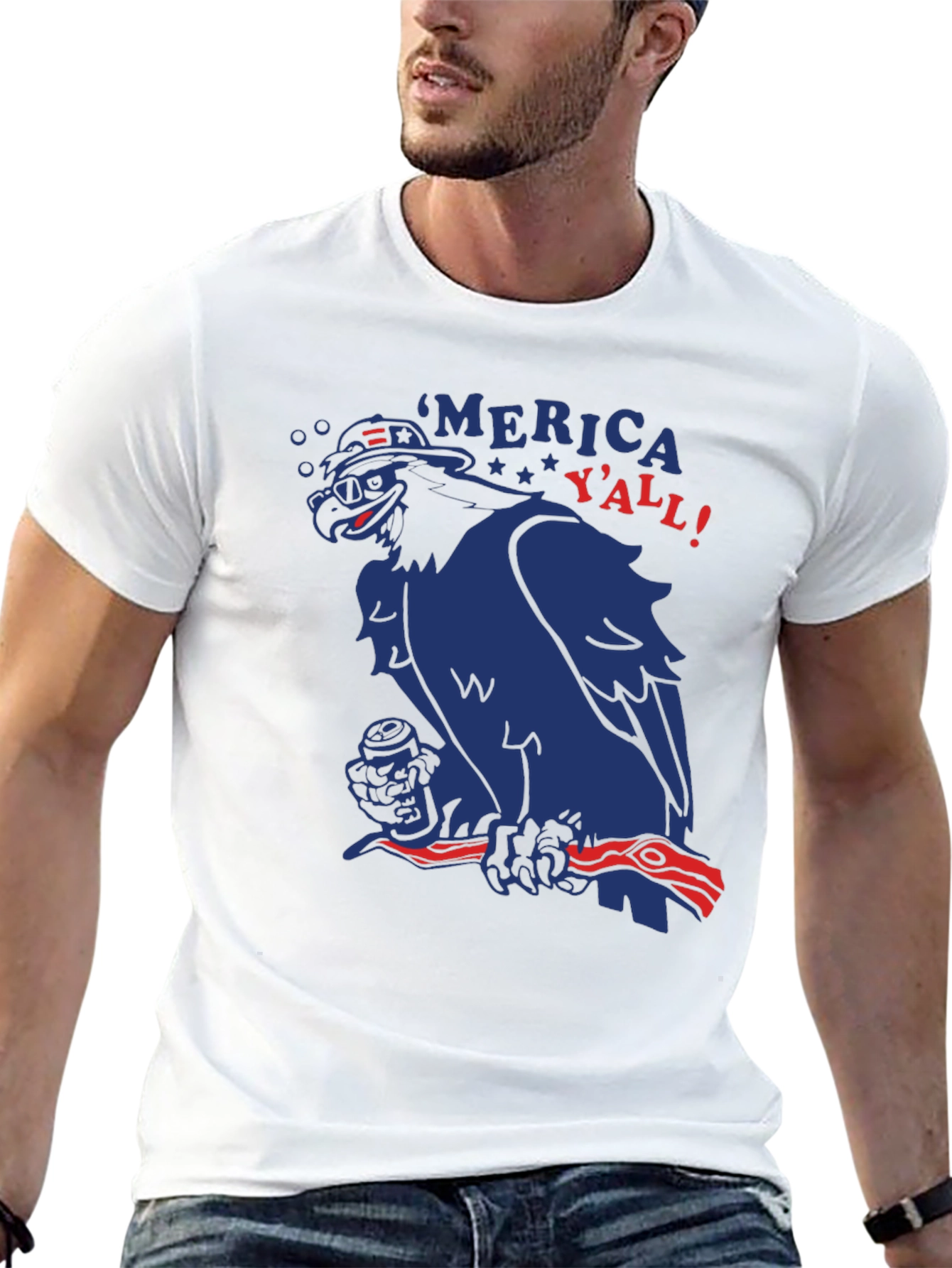 Patriotic Eagle Merica Yall! T-Shirt