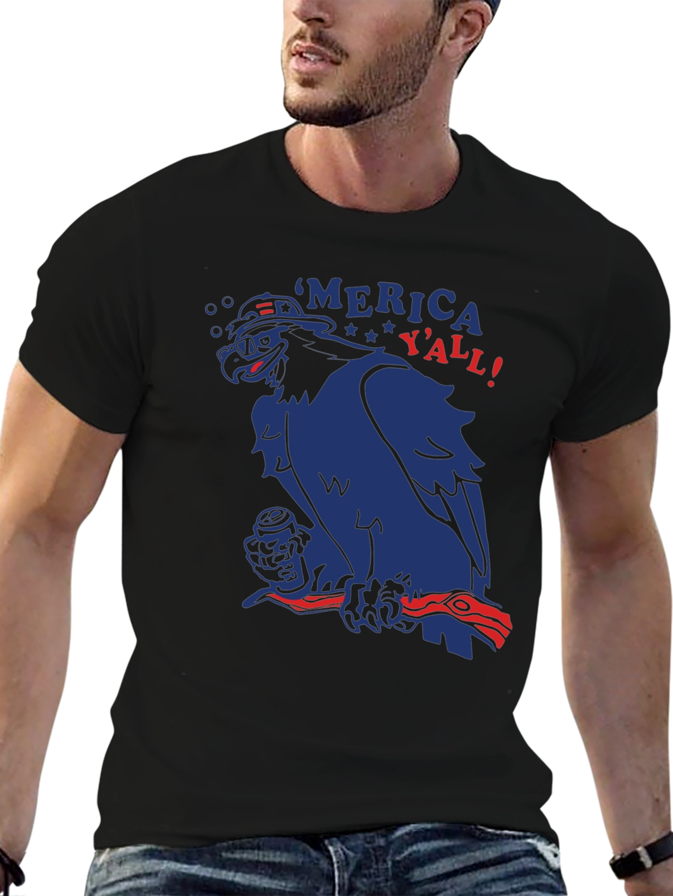 Patriotic Eagle Merica Yall! T-Shirt